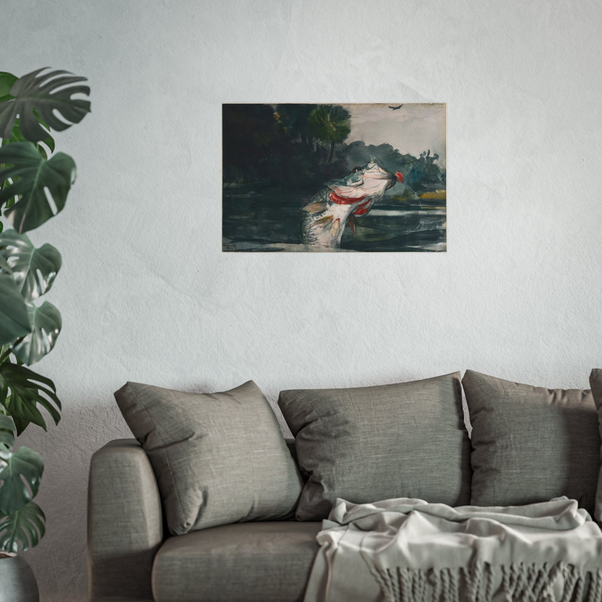 Winslow Homer - Life-Size Black Bass | Fine Art Poster