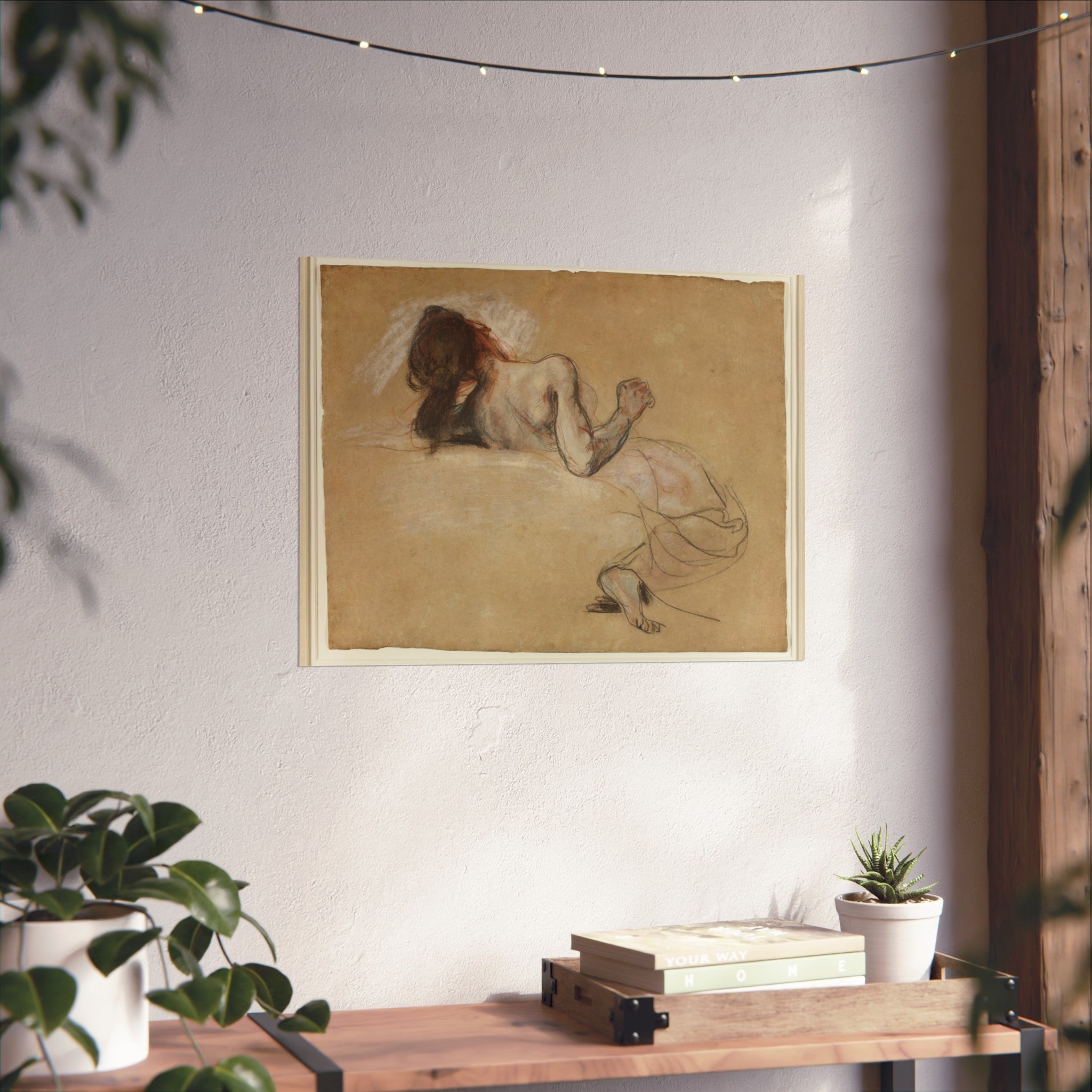 Eugène Delacroix - Crouching Woman | Fine Art Poster