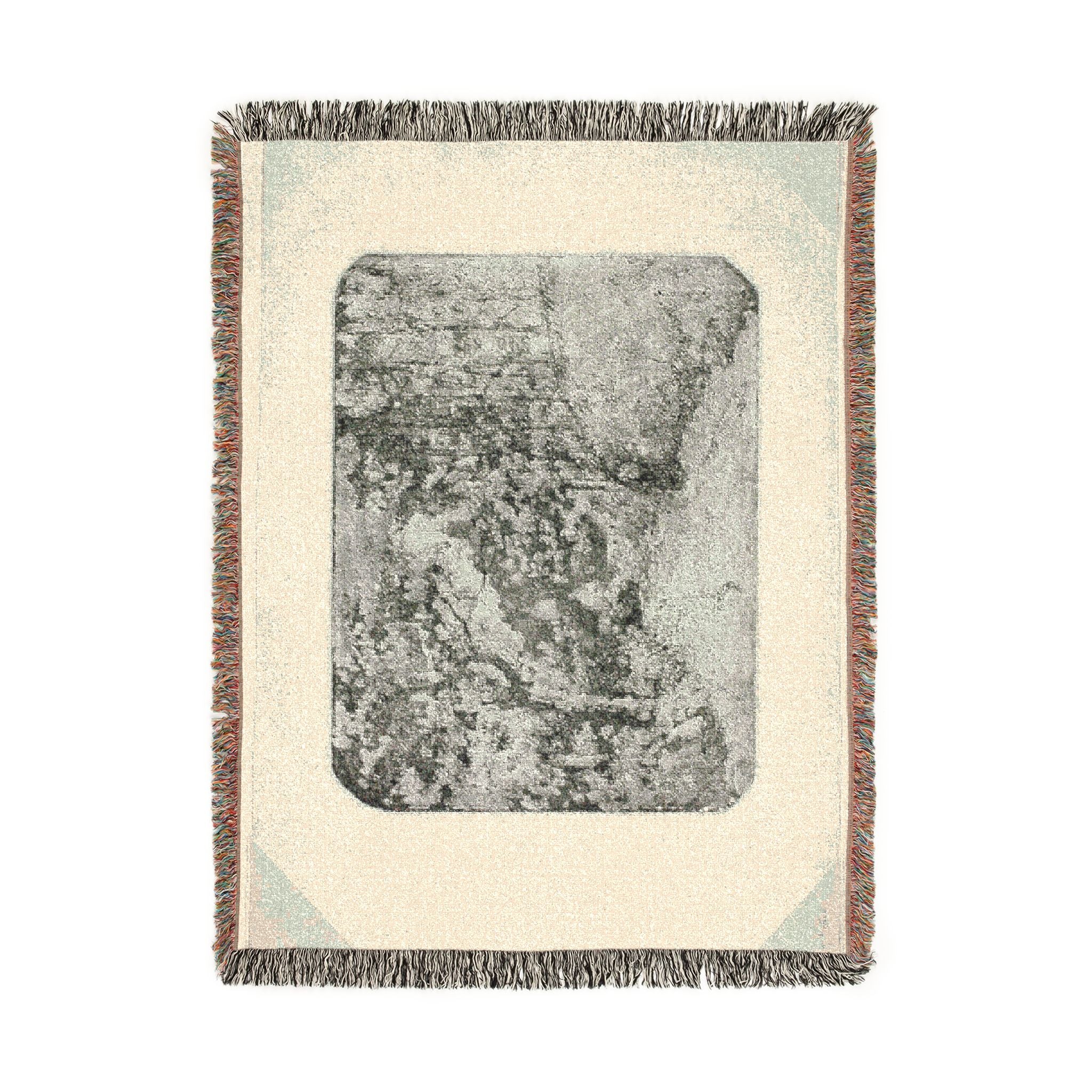 Camille Pissarro - Wooded Lane at Pontoise | Woven Tapestry Blanket