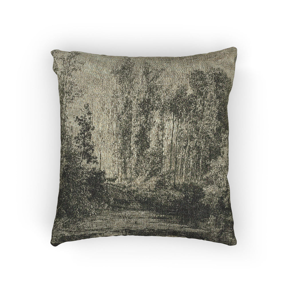 Charles François Daubigny - Stags at the Water's Edge | Woven Pillow