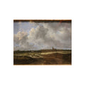Dresden, Gemäldegalerie Alte Meister, Jacob van Ruisdael, ein Walddorf hinter Dünen | Fine Art Poster