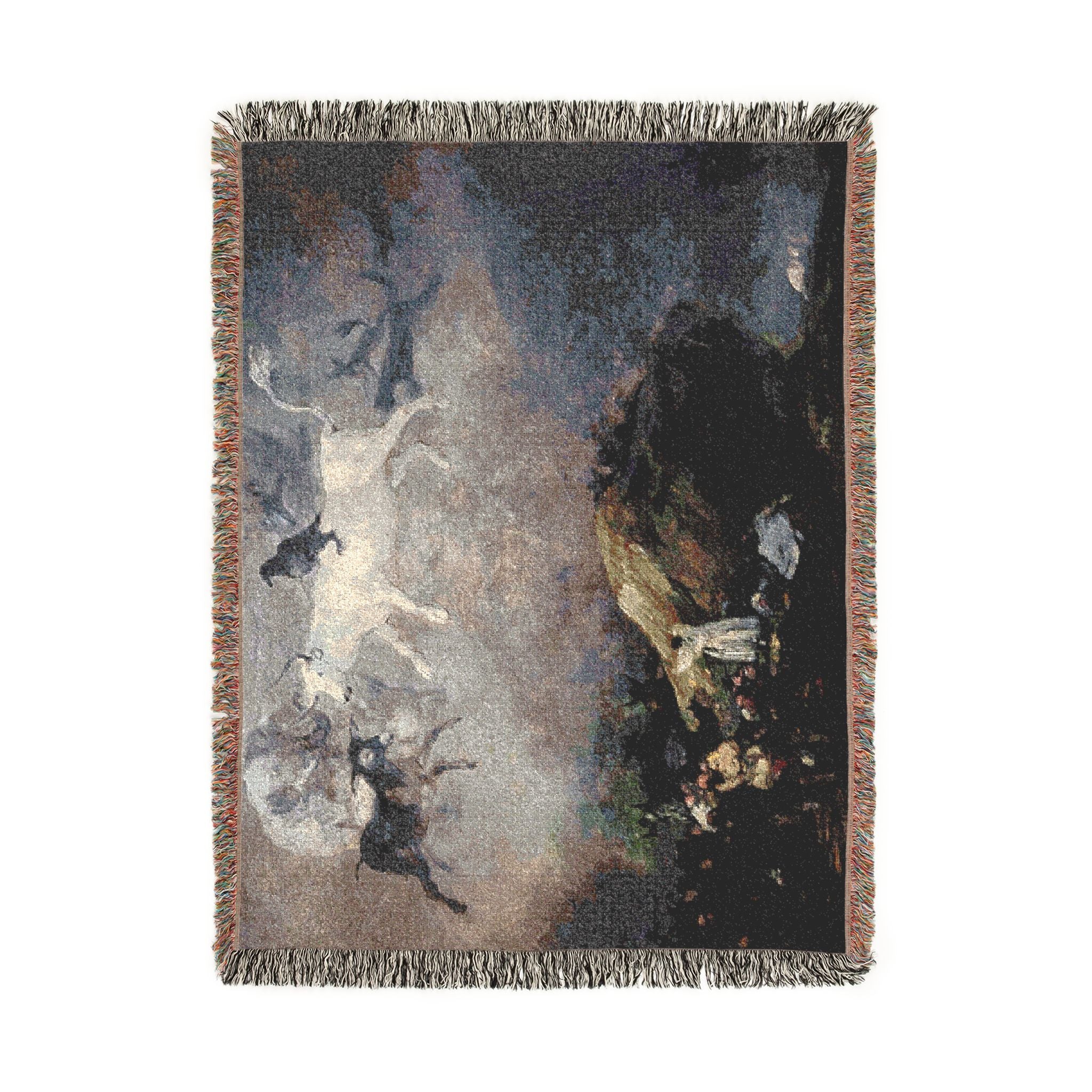 (Agen) Caprice - Francisco de Goya 1818-1819 - Musée des Beaux-Arts d'Agen | Woven Tapestry Blanket