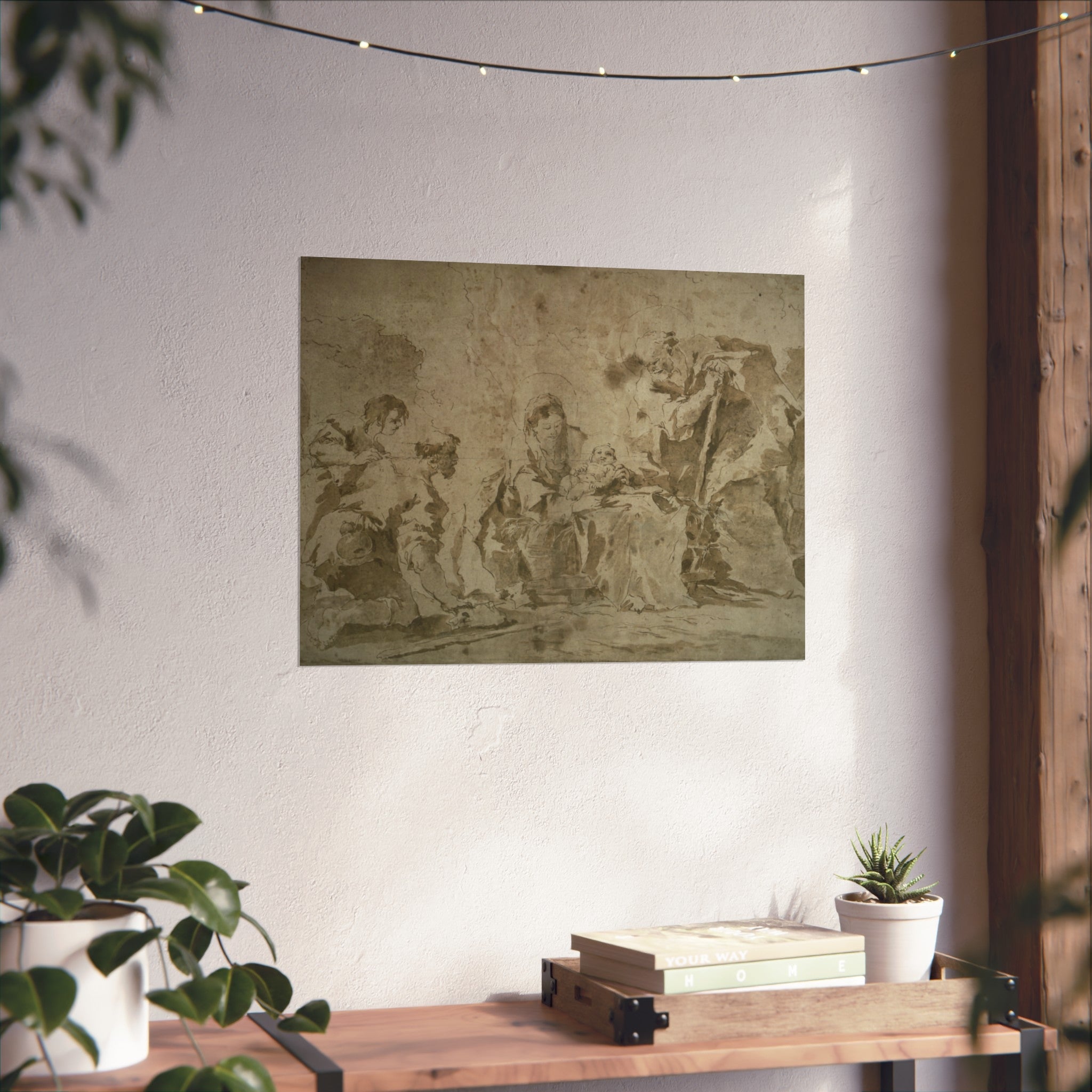 Francesco Guardi - Adoration of the Shepherds (recto); Three Sketches Buildings by Canal with Boats, Landscape with Buld | Fine Art Poster