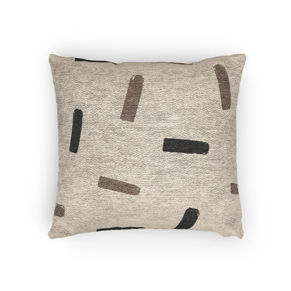 Hearth Brush Marks Woven Pillow