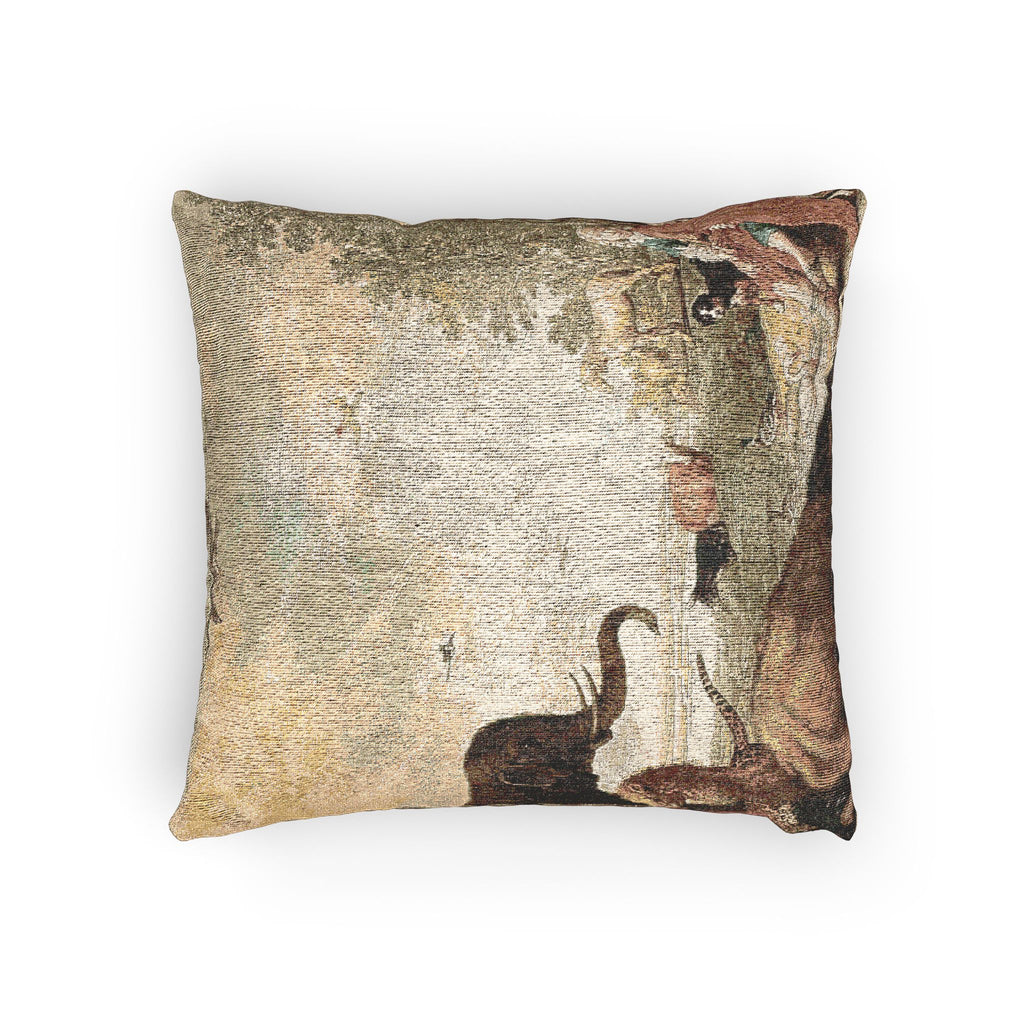 Dessau, Anhaltische Gemäldegalerie, Aelbert Jacobsz. Cuyp, Orpheus und die Tiere | Woven Pillow