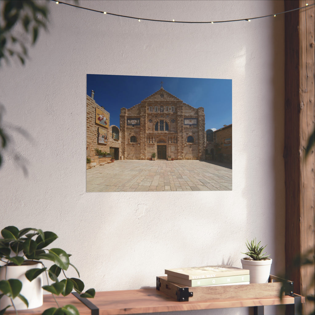 Shrine of the Beheading of Saint John the Baptist, Madaba, Jordan (دير اللاتين مادبا) | Fine Art Poster