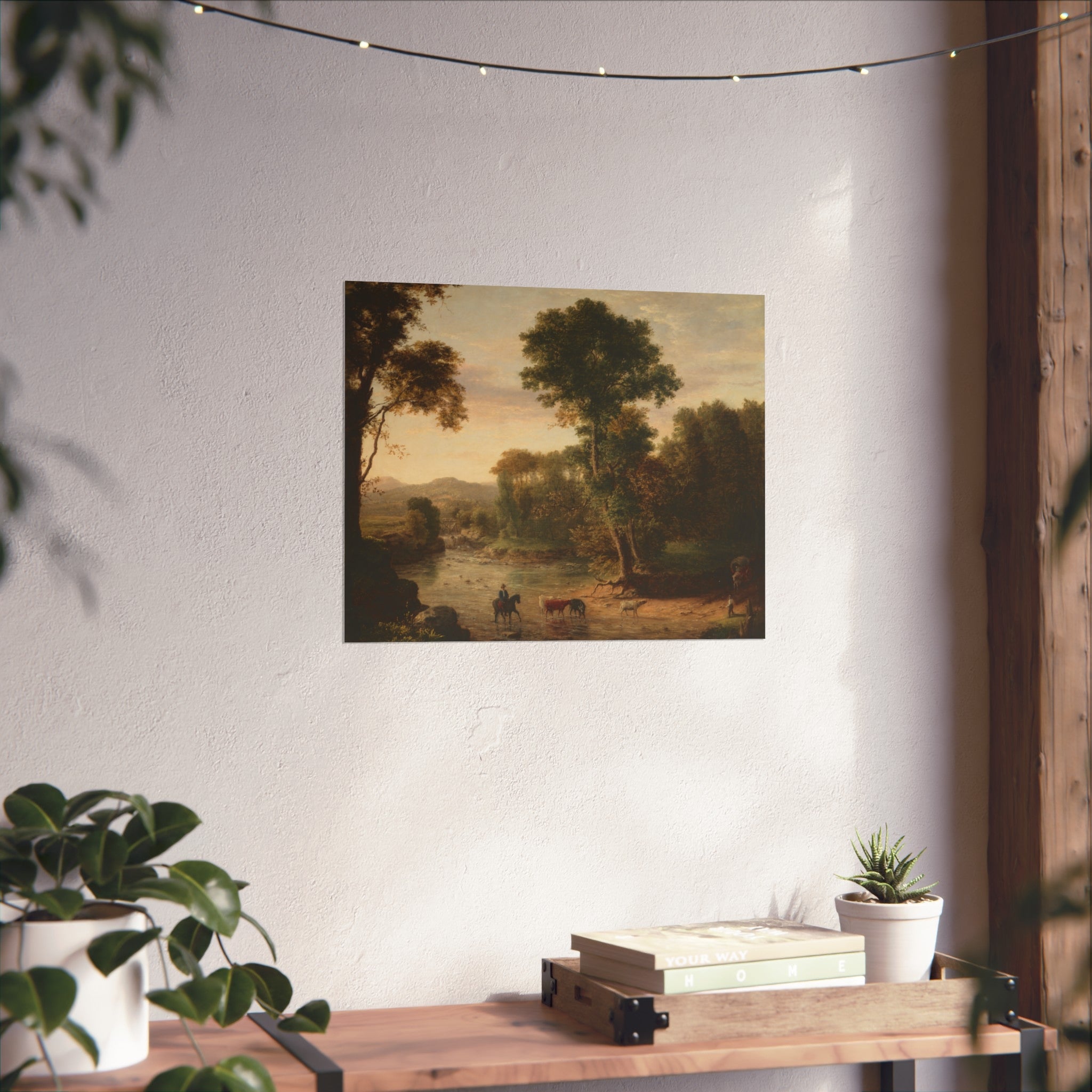 George Inness - Crossing the Ford | Fine Art Poster