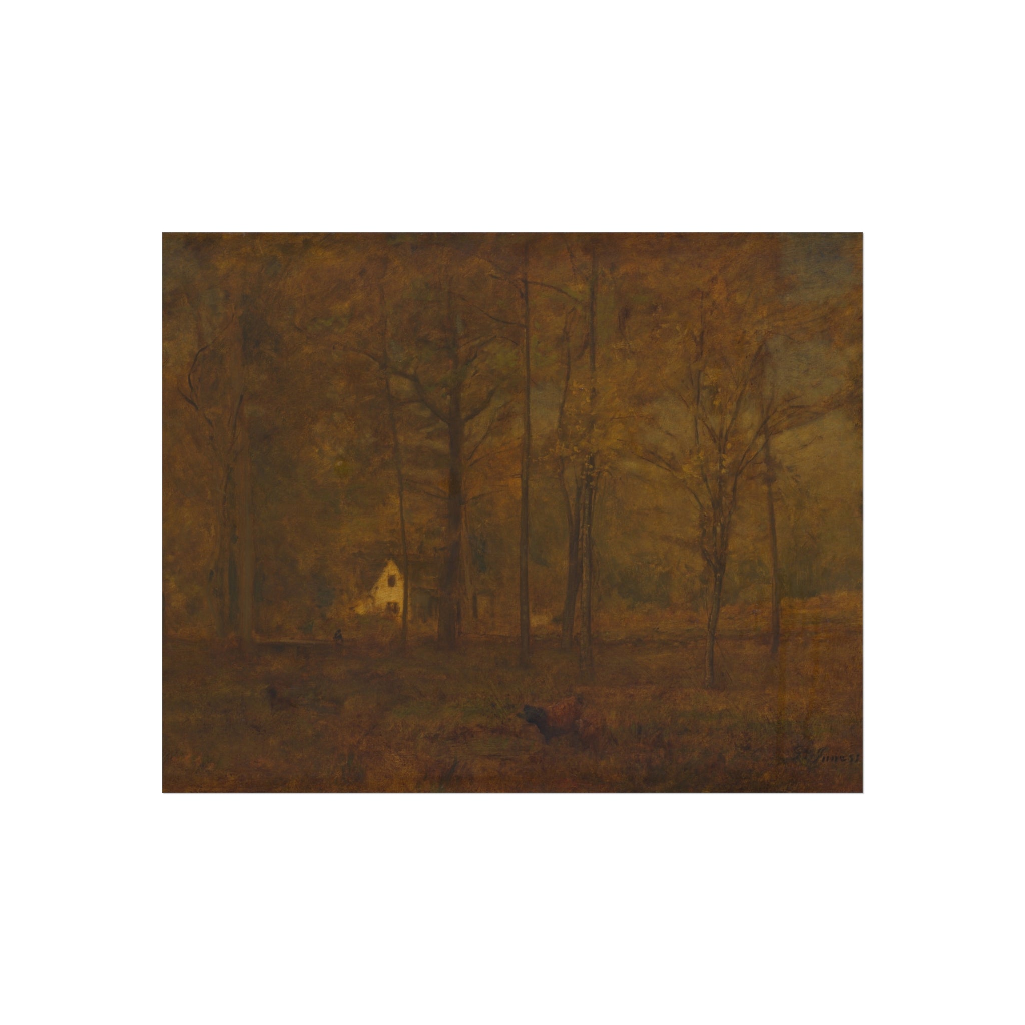 Autumn Woods George Inness Fine Art Poster