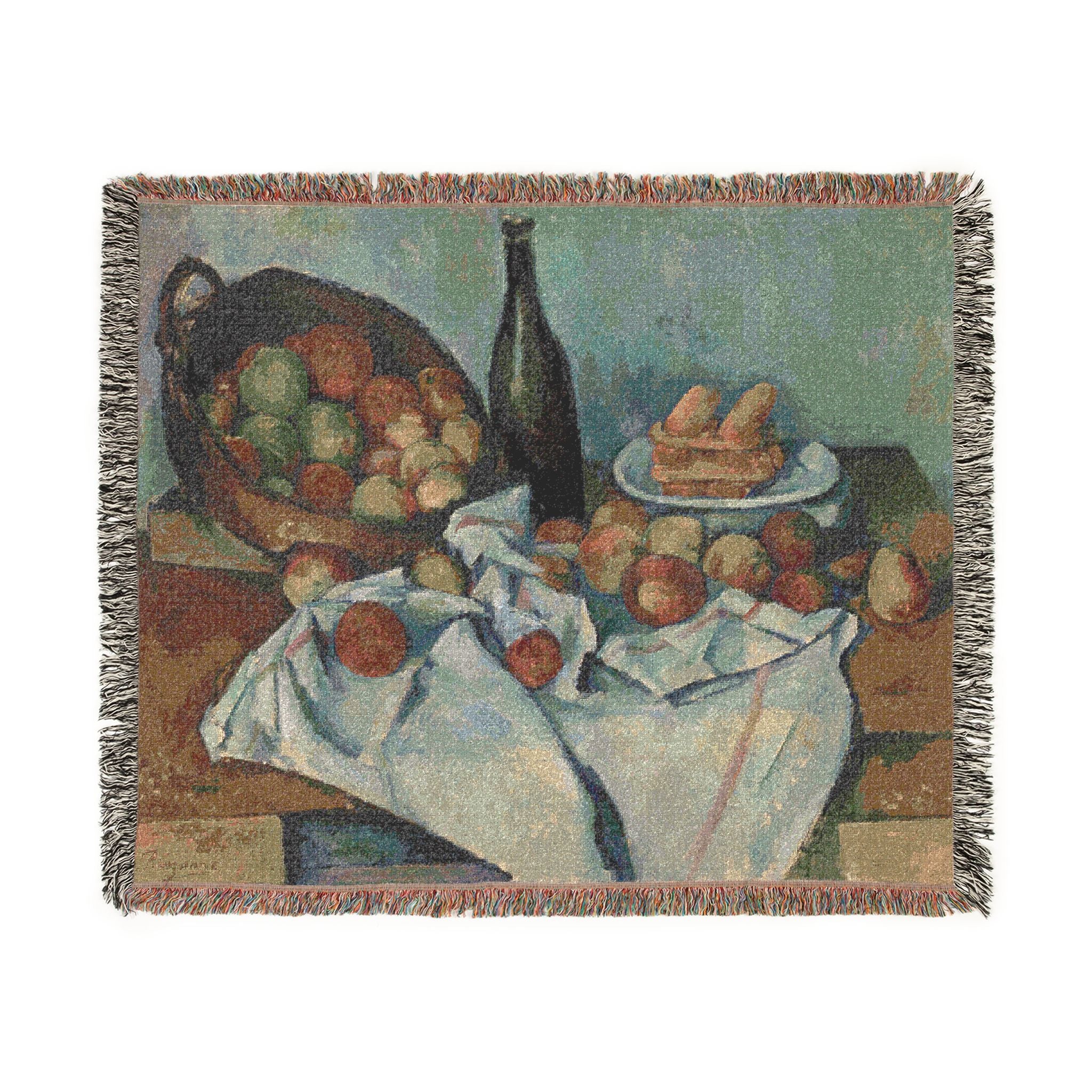 Paul Cezanne - The Basket of Apples | Woven Tapestry Blanket
