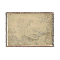 Follower of Nicolas Poussin - Italianate Landscape with Buildings | Woven Tapestry Blanket