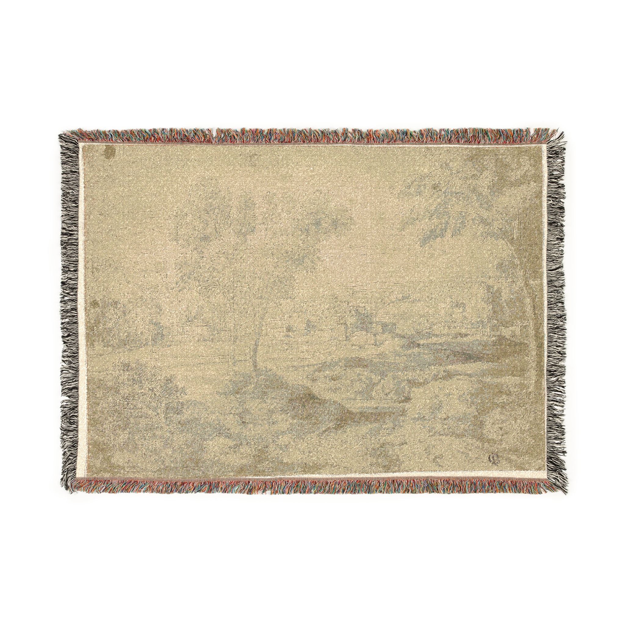 Follower of Nicolas Poussin - Italianate Landscape with Buildings | Woven Tapestry Blanket