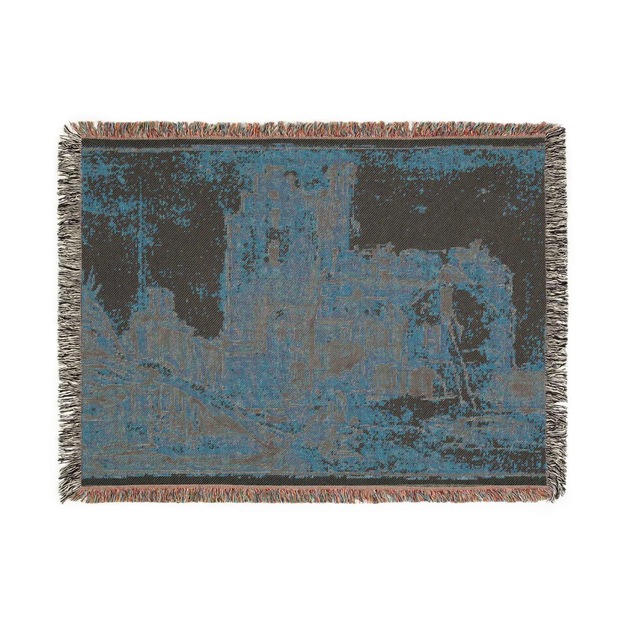 Rembrandt van Rijn - Kostverloren Castle in Decay | Woven Tapestry Blanket