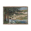 Claude Monet - On the Bank of the Seine, Bennecourt | Woven Tapestry Blanket