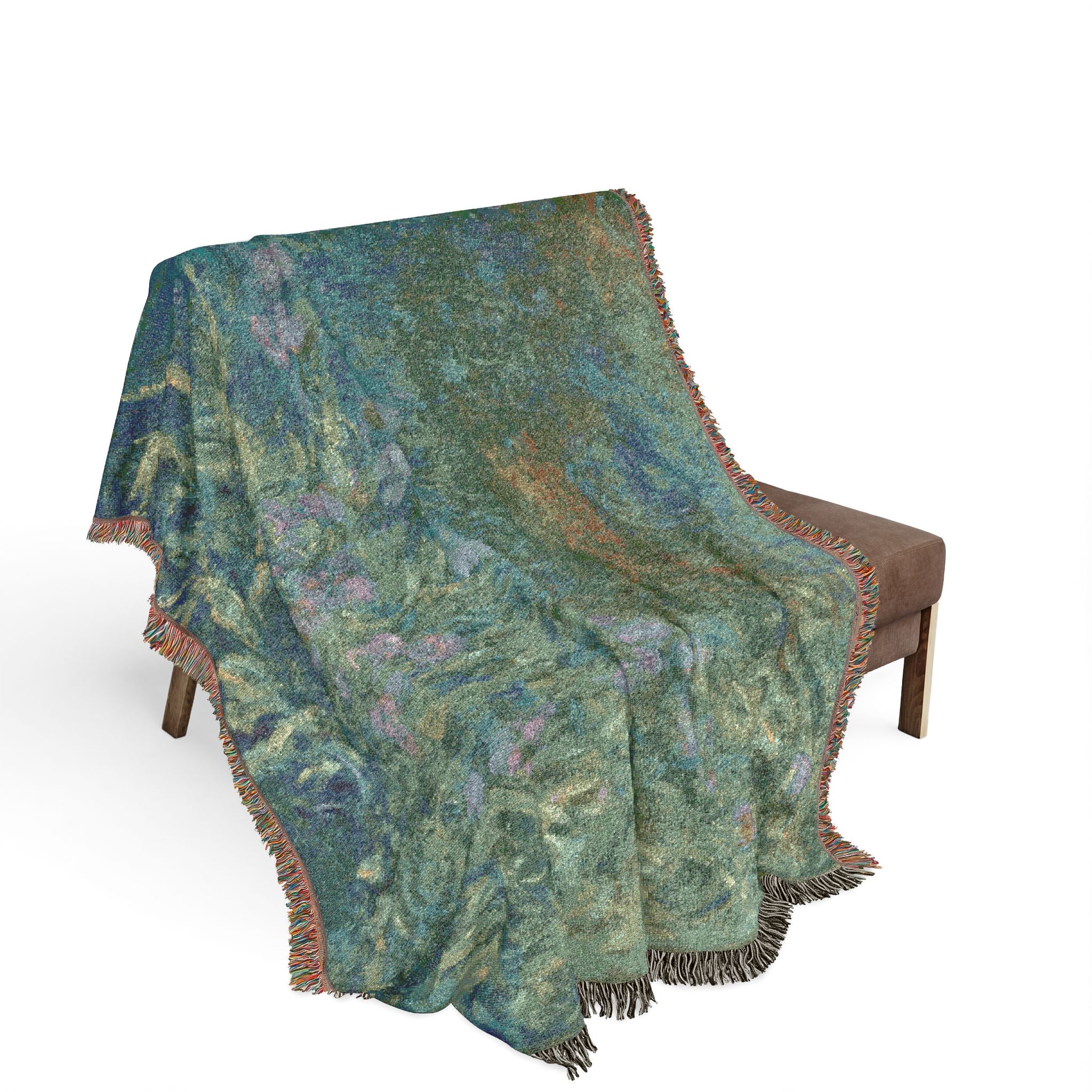 Irises Claude Monet Tapestry Blanket