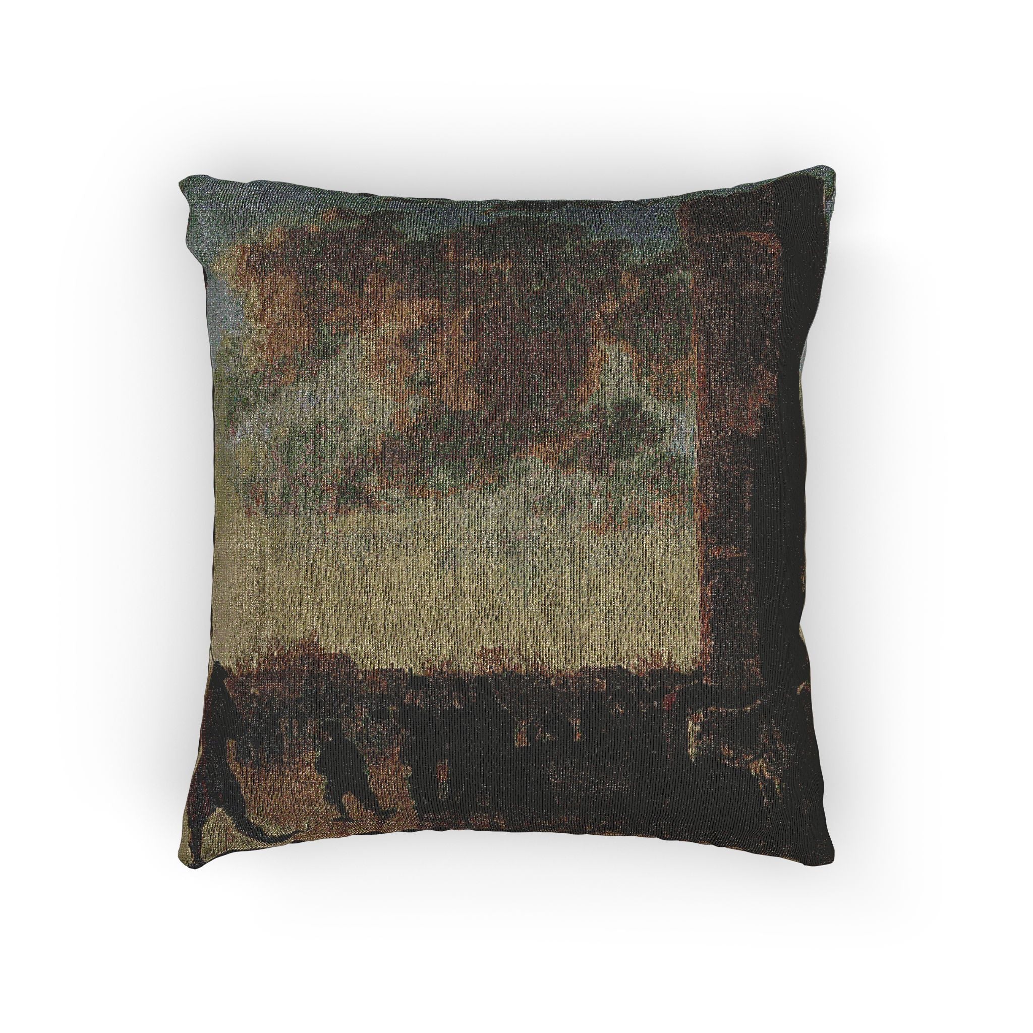 Schilderij, Aelbert Cuyp, met ruïne van Huis te Merwede (12091275046) | Woven Pillow