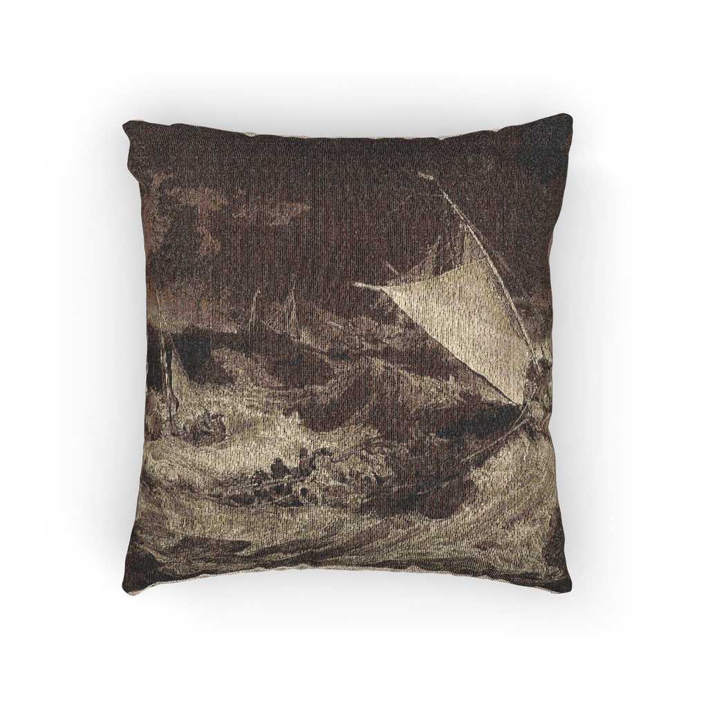 Charles Turner - A Shipwreck | Woven Pillow