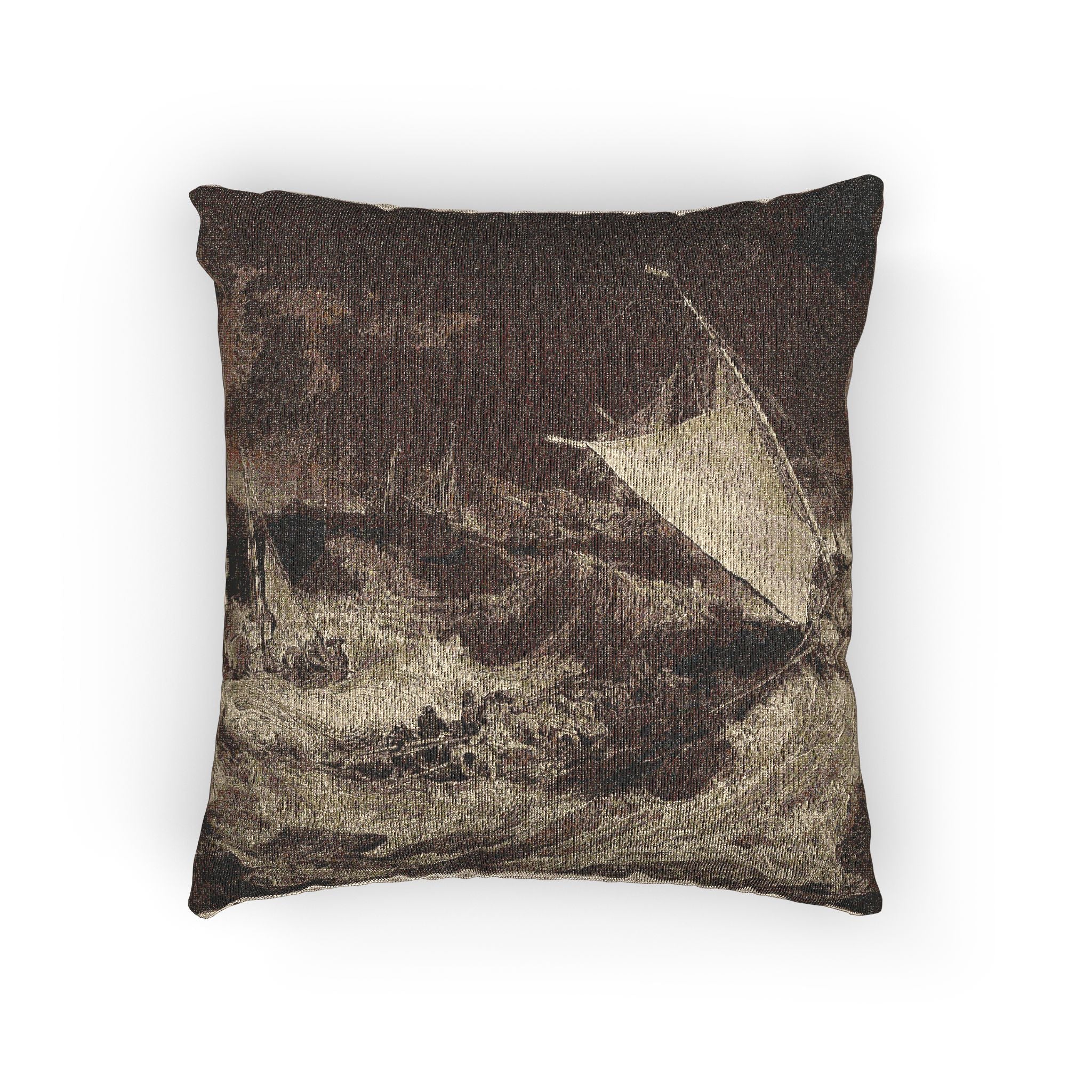 Charles Turner - A Shipwreck | Woven Pillow