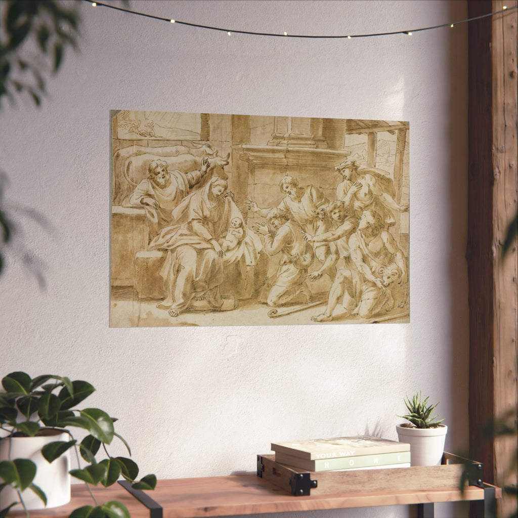 Nicolas Poussin - Adoration of the Shepherds | Fine Art Poster