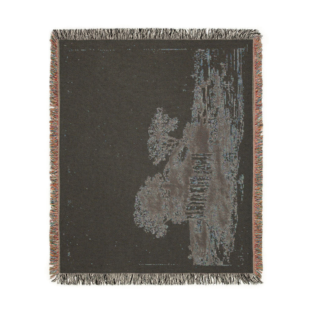 Rembrandt van Rijn - A Cottage with White Paling | Woven Tapestry Blanket