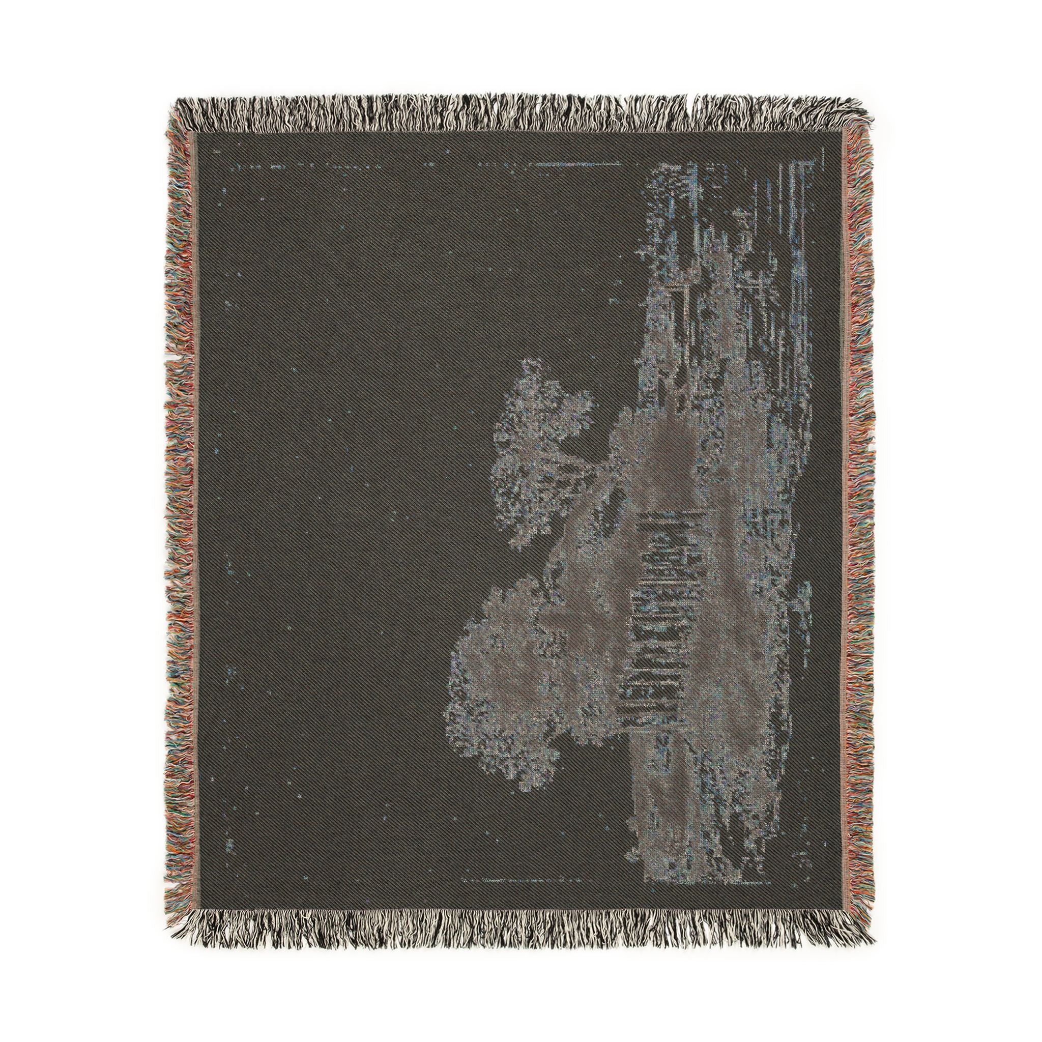Rembrandt van Rijn - A Cottage with White Paling | Woven Tapestry Blanket