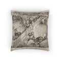 Francisco José de Goya y Lucientes - Bullfight in a divided ring, from The Bulls of Bordeaux | Woven Pillow