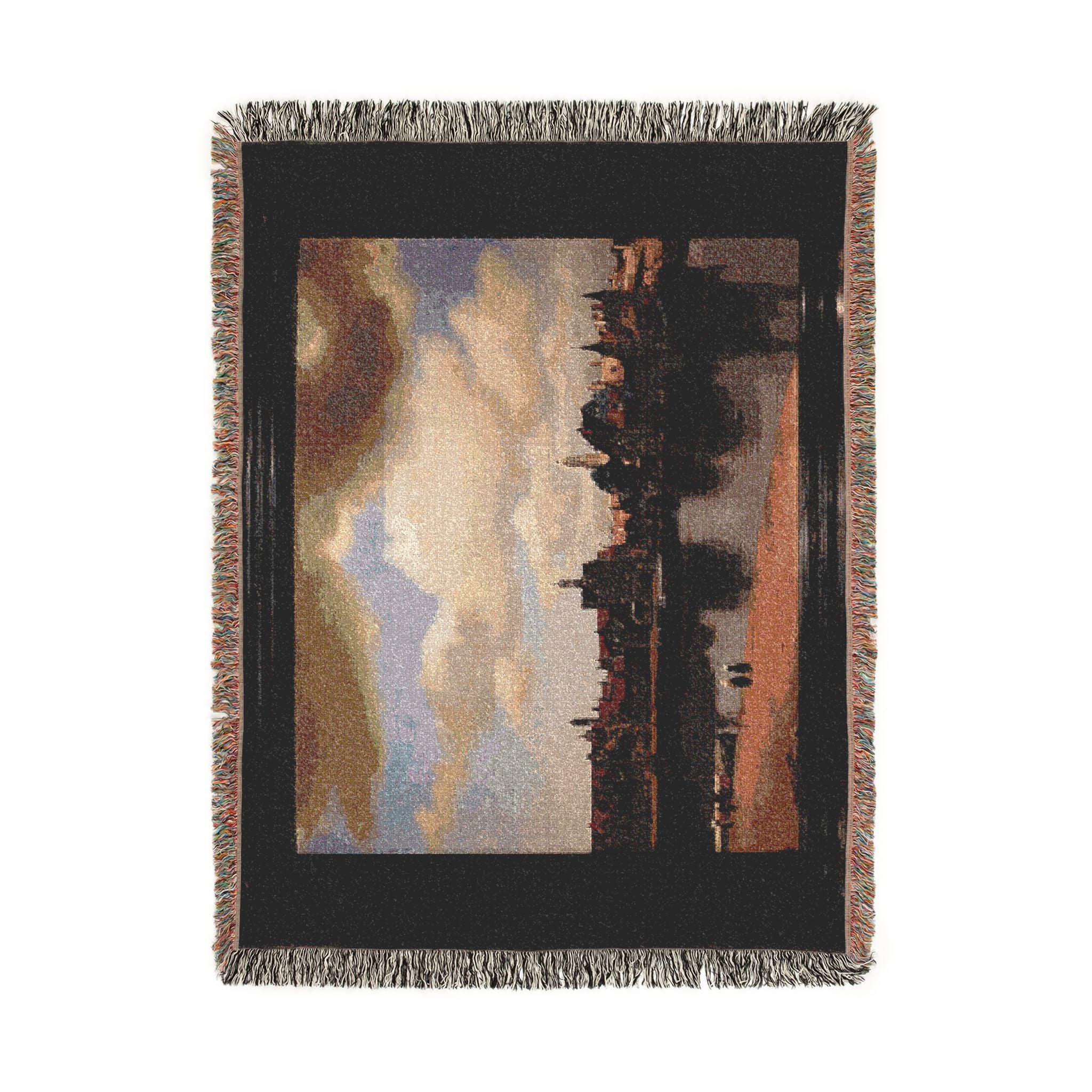 Johannes vermeer, veduta di delft, 1660-61 ca. 01 | Woven Tapestry Blanket