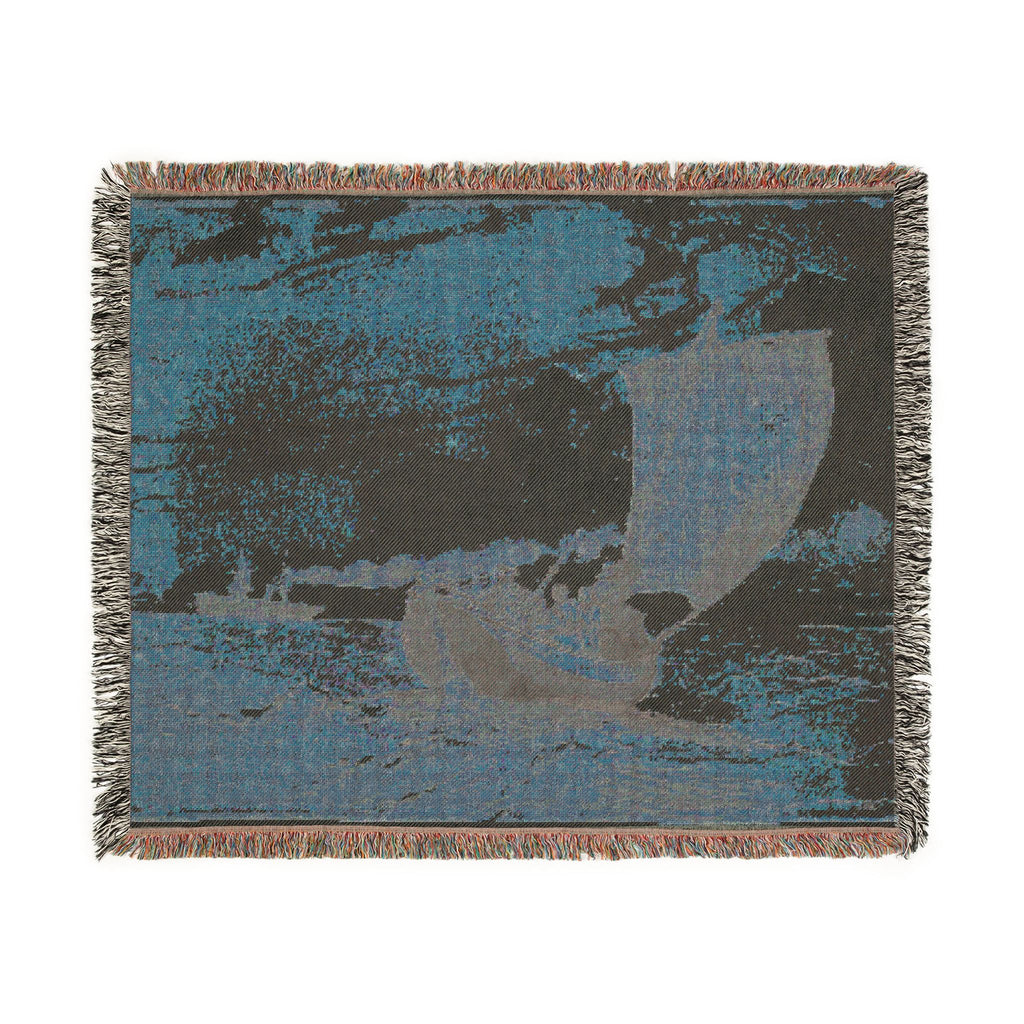Winslow Homer - Fishing off Scarborough | Woven Tapestry Blanket