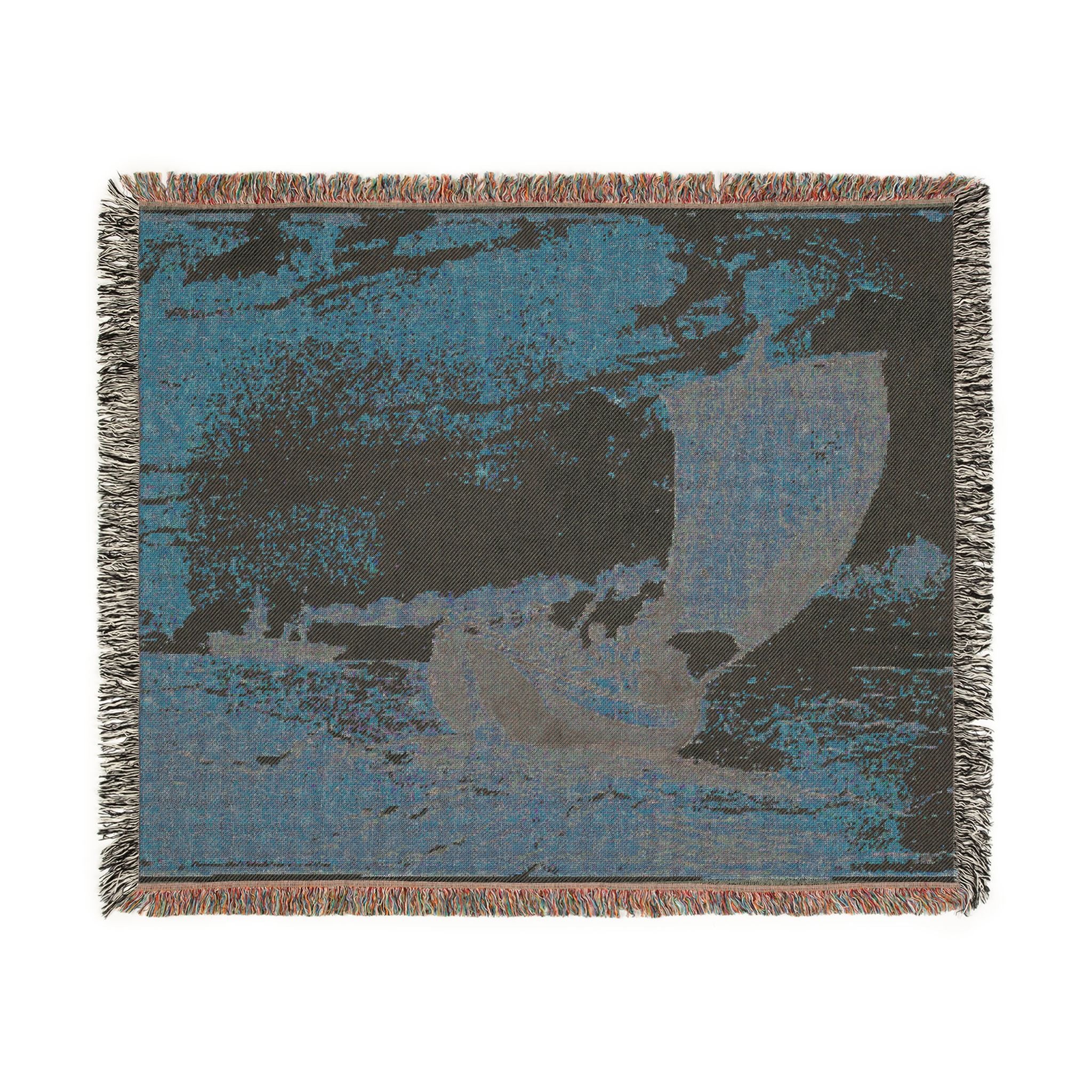 Winslow Homer - Fishing off Scarborough | Woven Tapestry Blanket