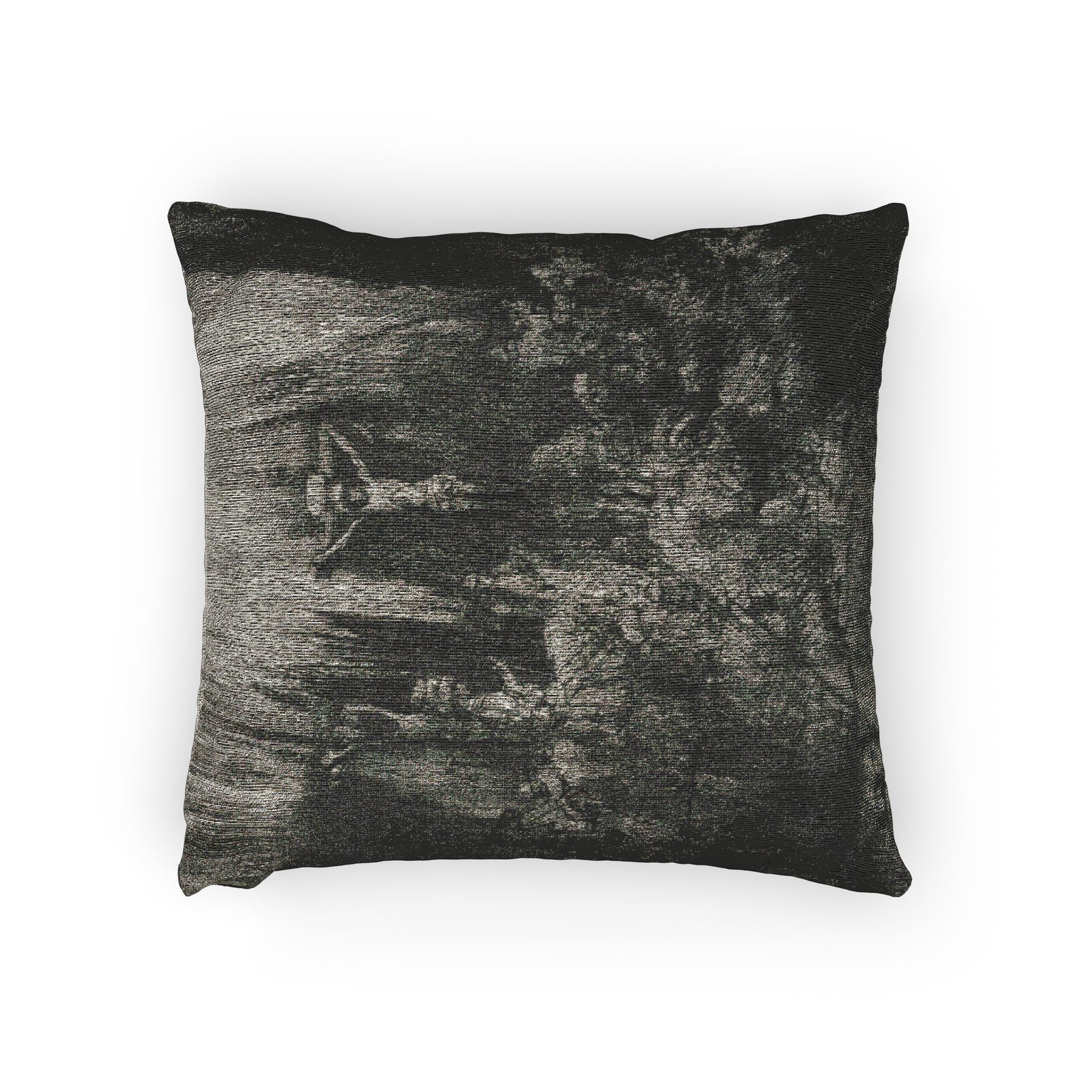 Rembrandt van Rijn - Christ Crucified between the Two Thieves The Three Crosses | Woven Pillow