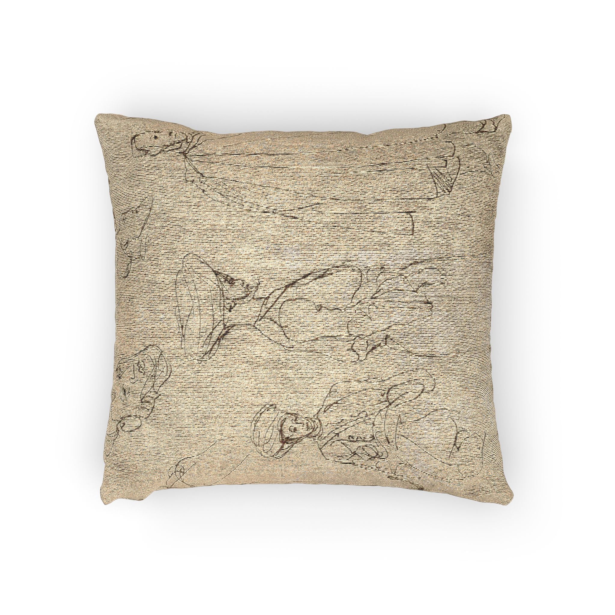 Eugène Delacroix - Sketches of Algerian Men | Woven Pillow