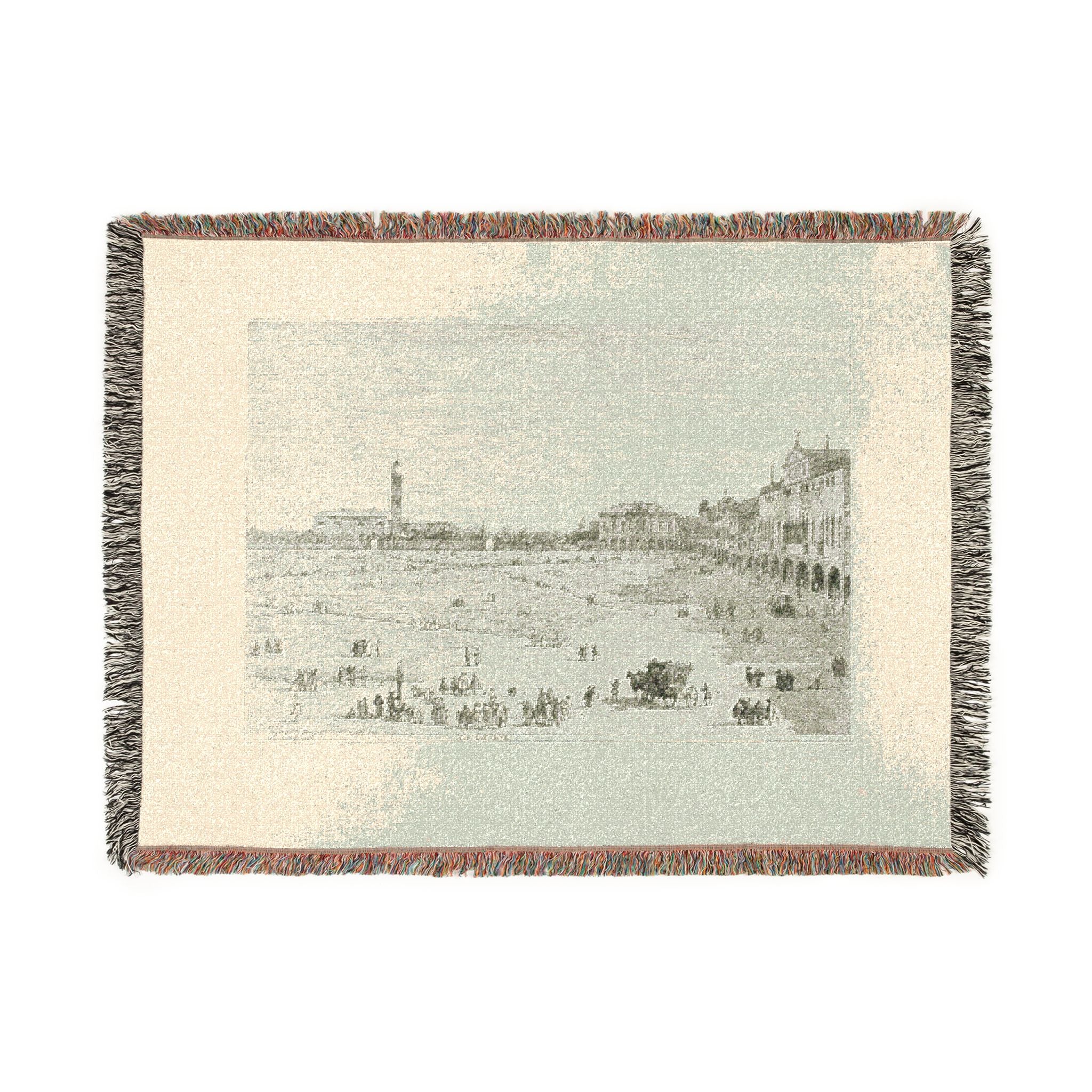 Canaletto - Prà della Valle, from Vedute | Woven Tapestry Blanket