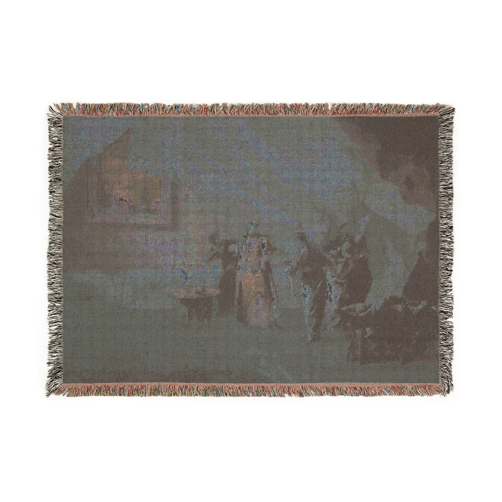 Giovanni Antonio Guardi - Interior A Sultana taking Coffee in the Harem | Woven Tapestry Blanket