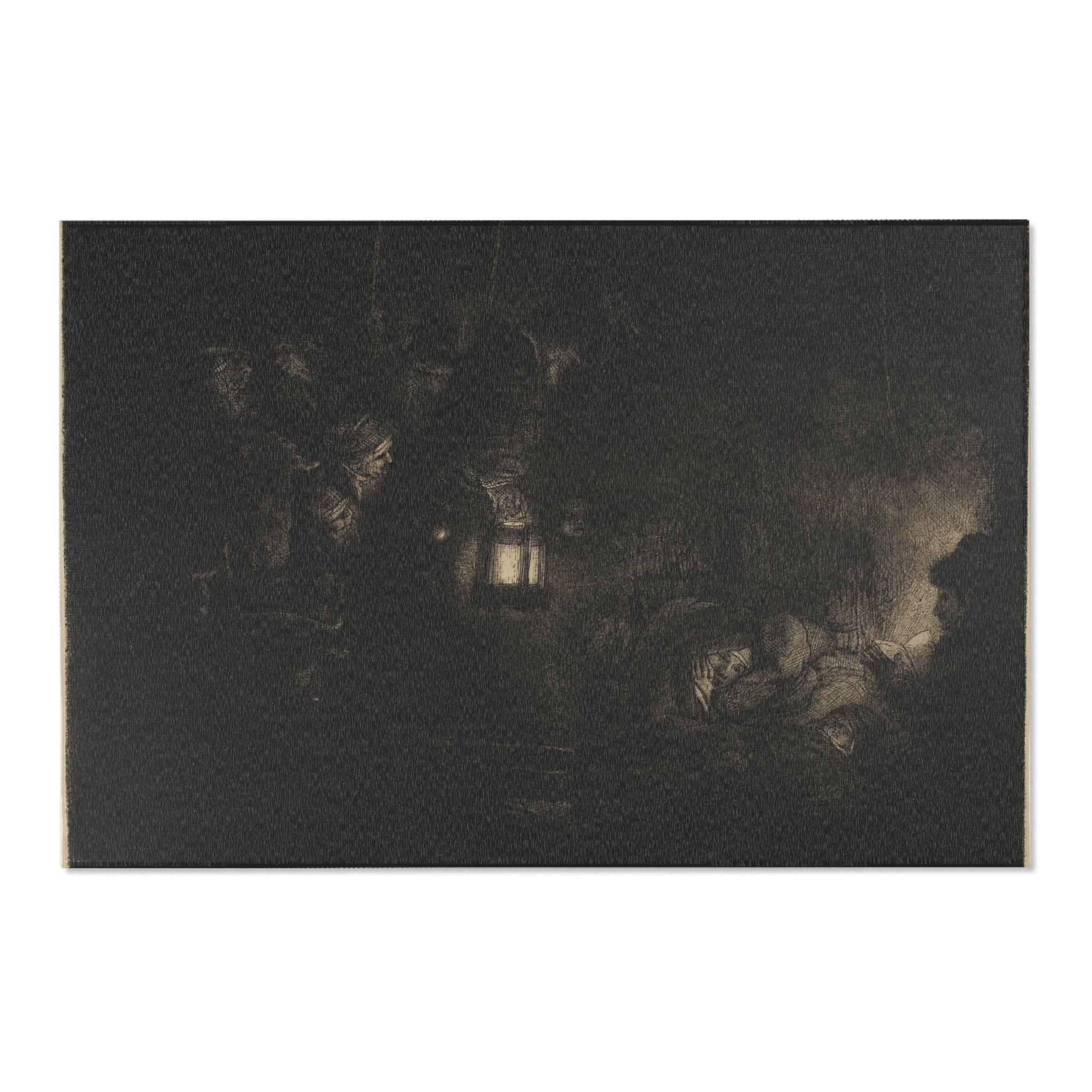 Rembrandt van Rijn - The Adoration of the Shepherds A Night Piece | Area Rug