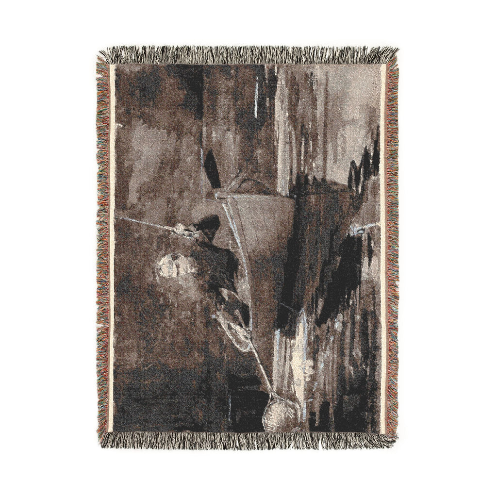 Winslow Homer - Netting the Fish | Woven Tapestry Blanket
