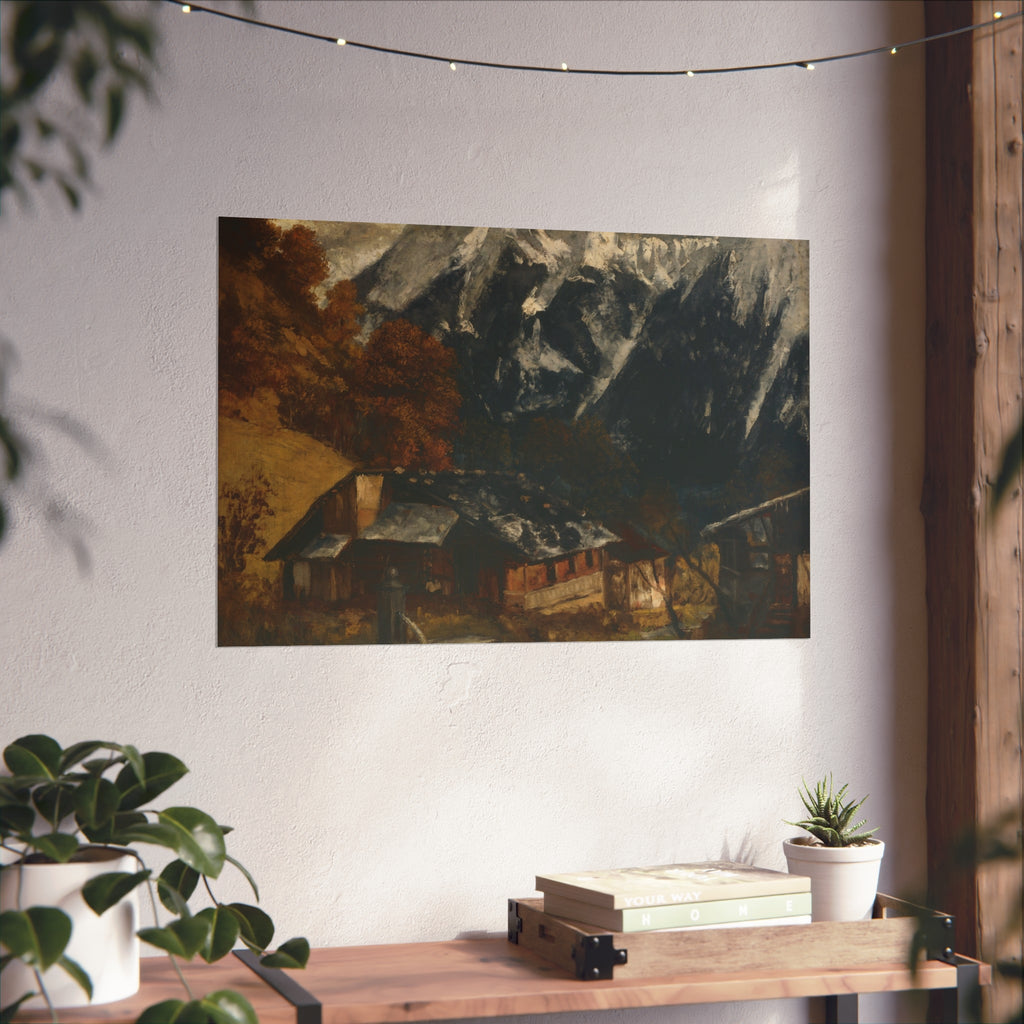 Gustave Courbet - An Alpine Scene | Fine Art Poster