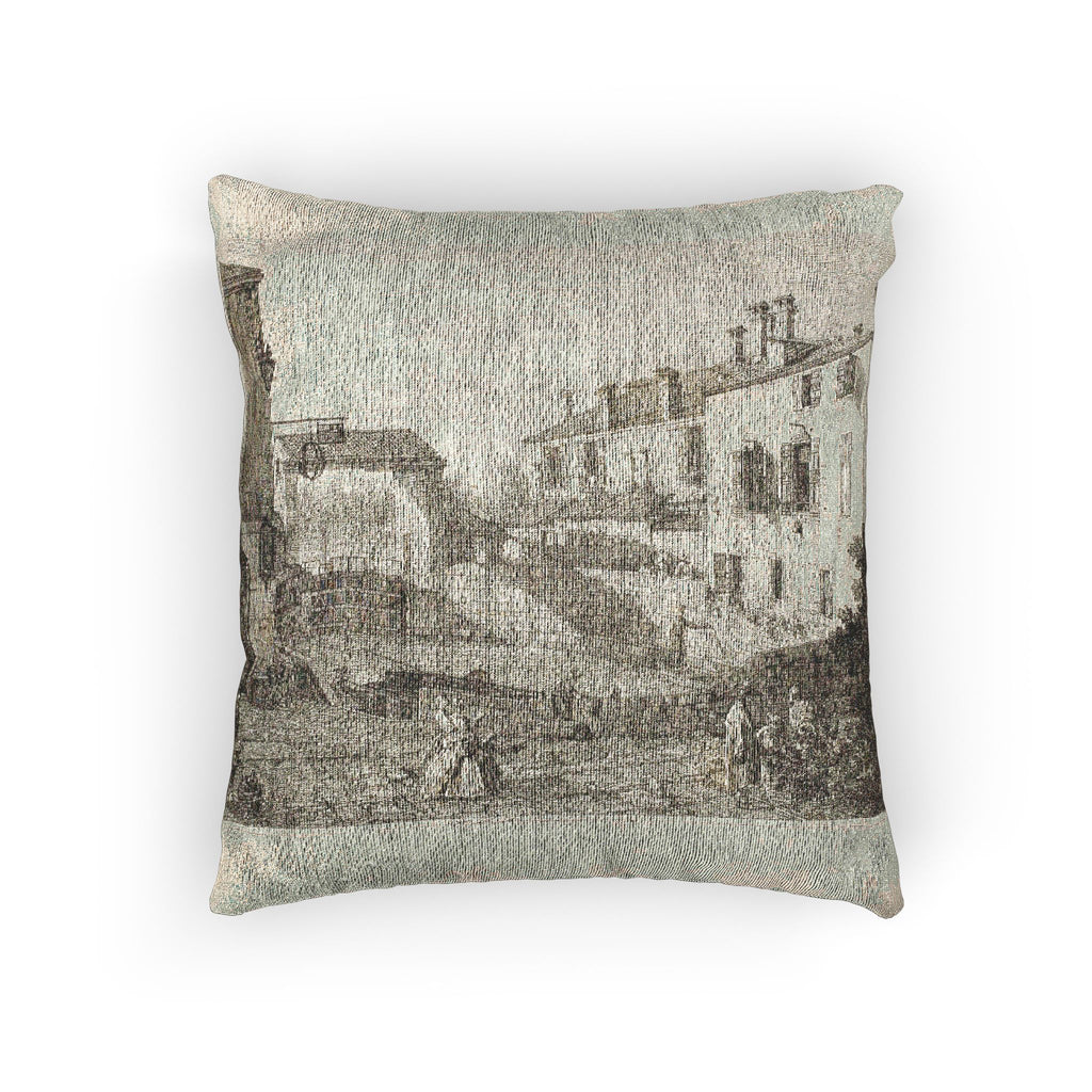 Canaletto - Le Porte Del Dolo, from Vedute | Woven Pillow