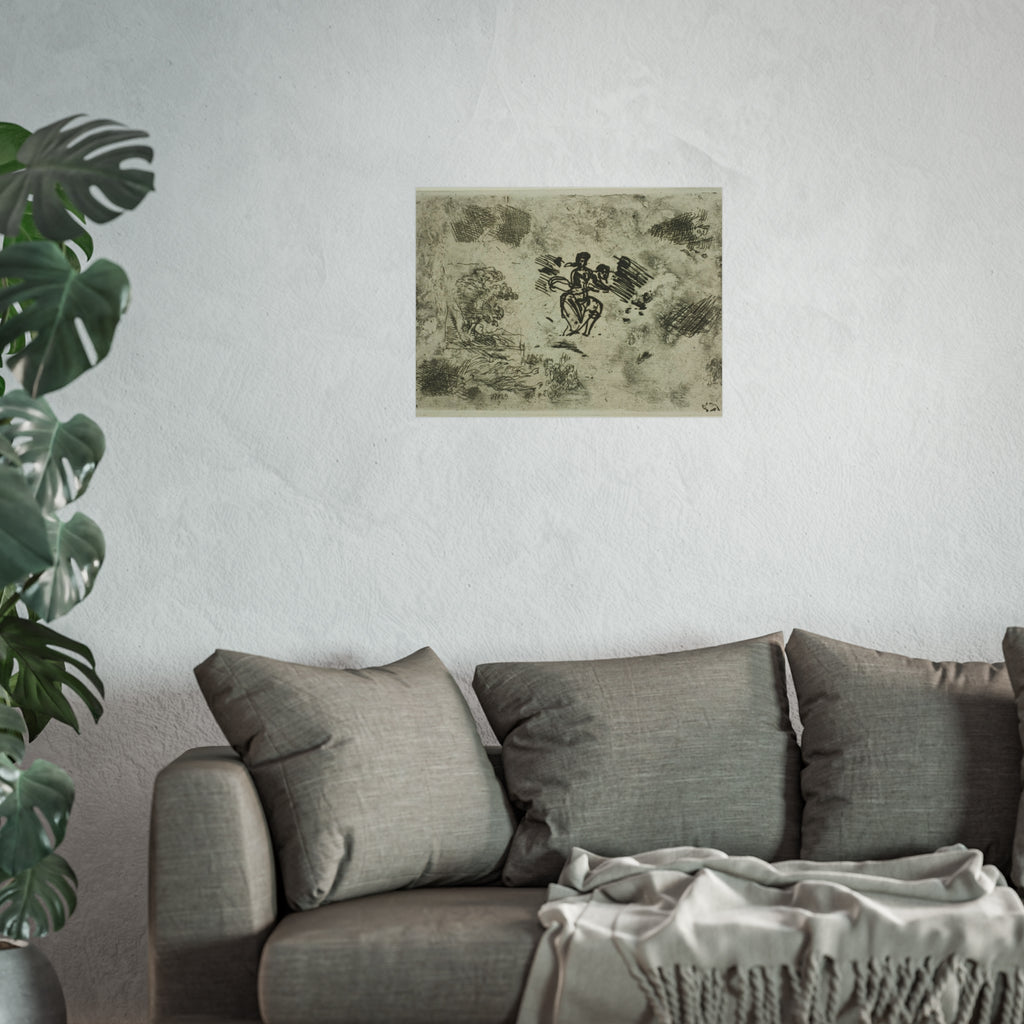 Claude Lorrain - Seated Woman and Other Sketches | Fine Art Poster