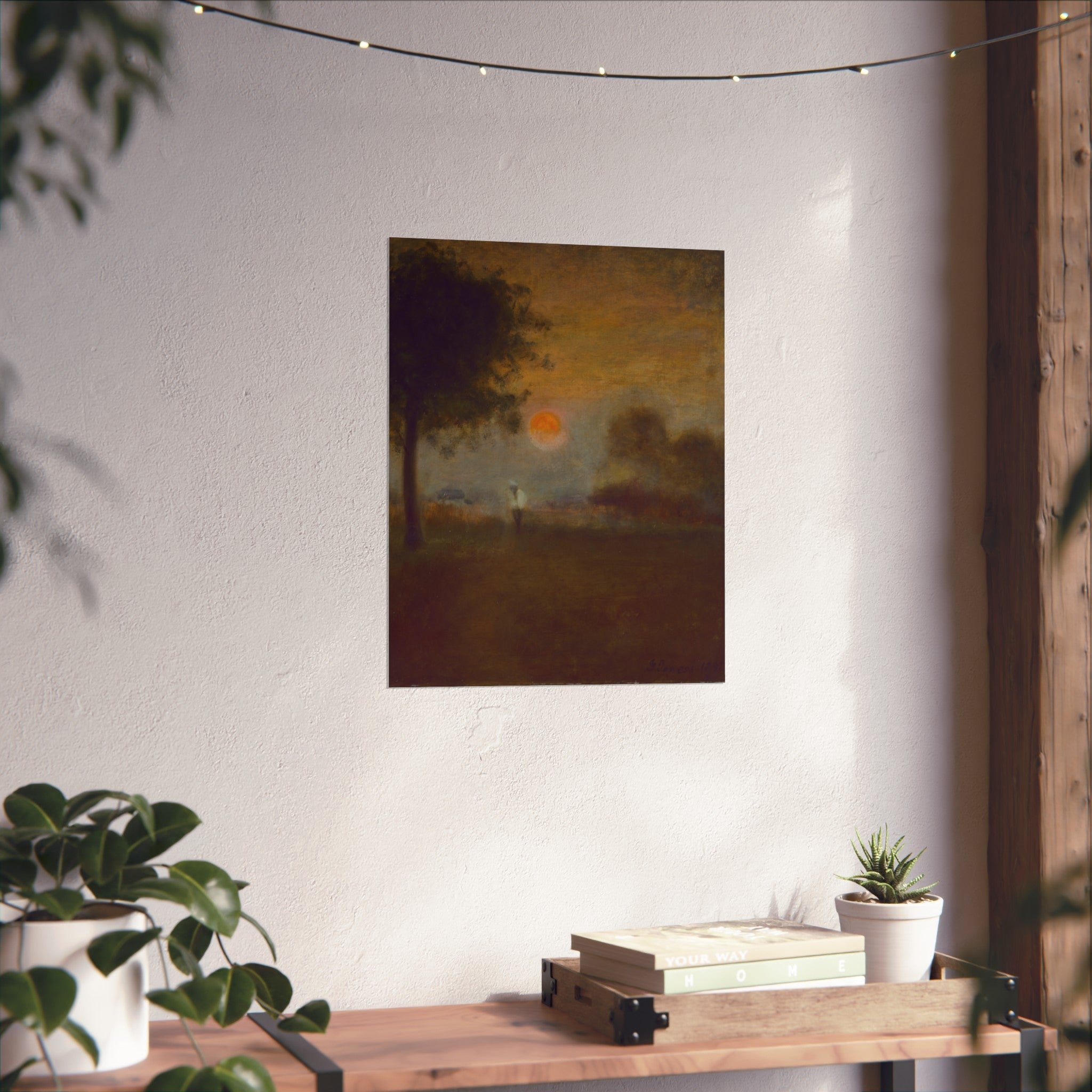 George Inness - Moonrise | Fine Art Poster