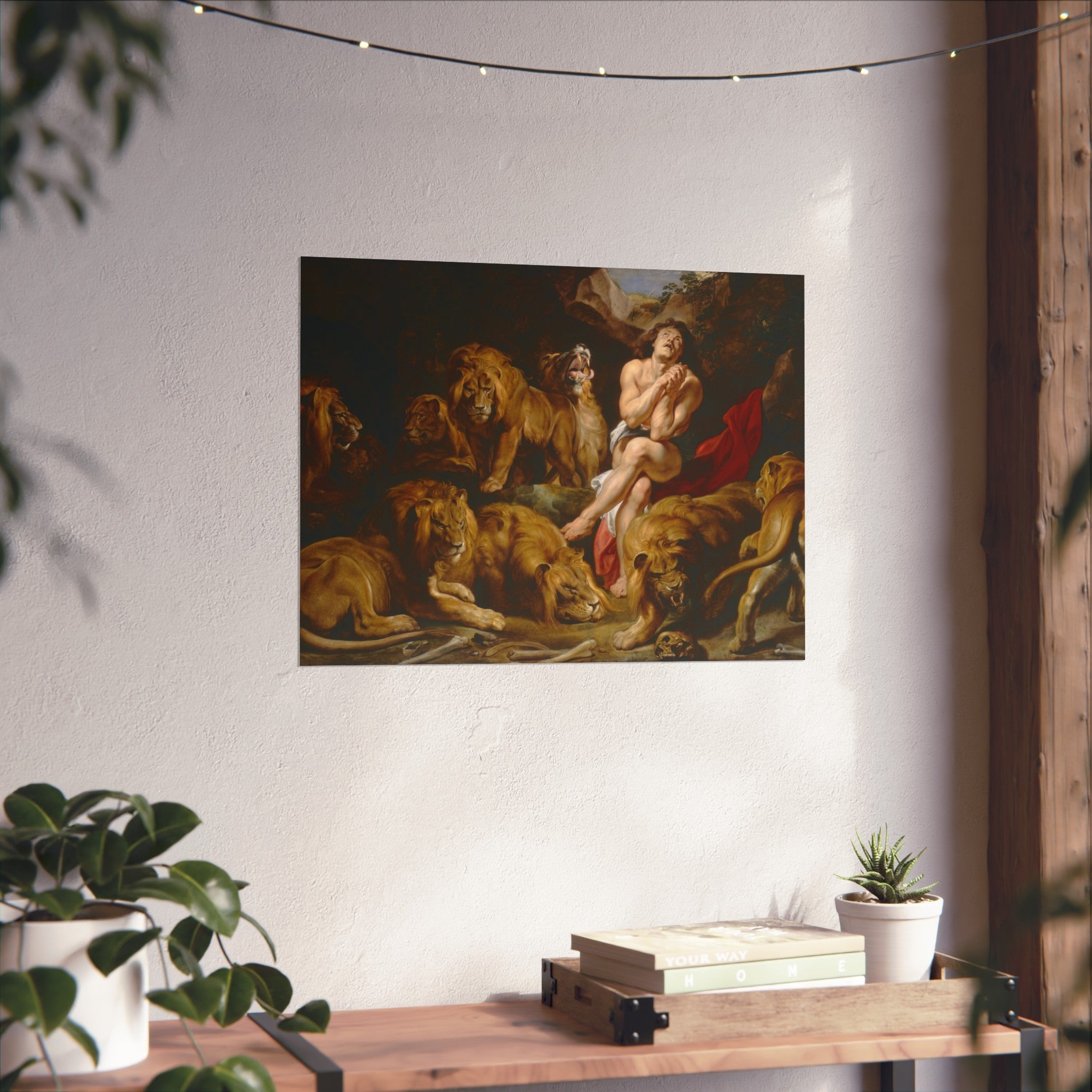 Sir Peter Paul Rubens - Daniel in the Lions' Den - Google Art Project | Fine Art Poster
