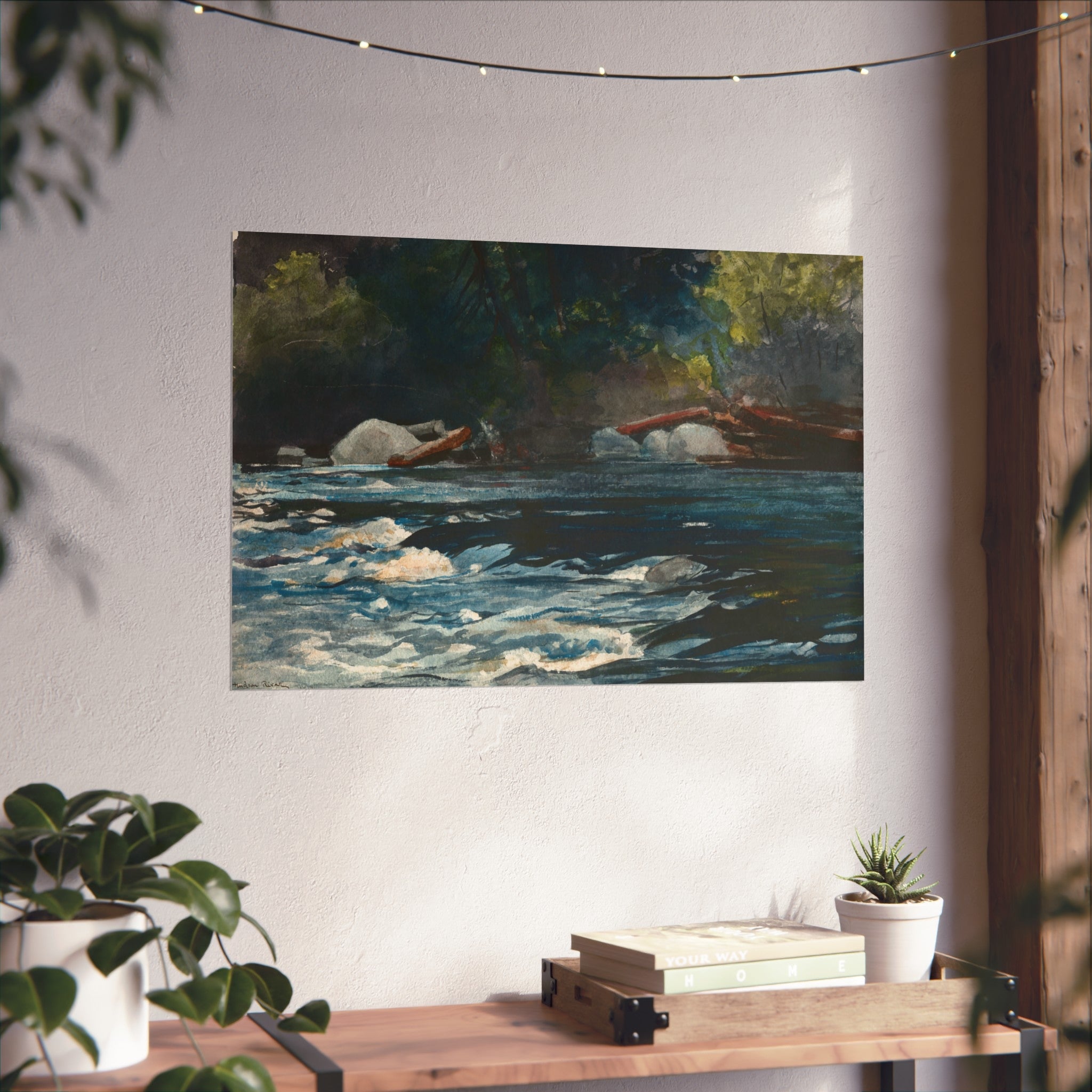 Winslow Homer - The Rapids, Hudson River, Adirondacks | Fine Art Poster