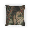 Hilaire Germain Edgar Degas - Retiring | Woven Pillow