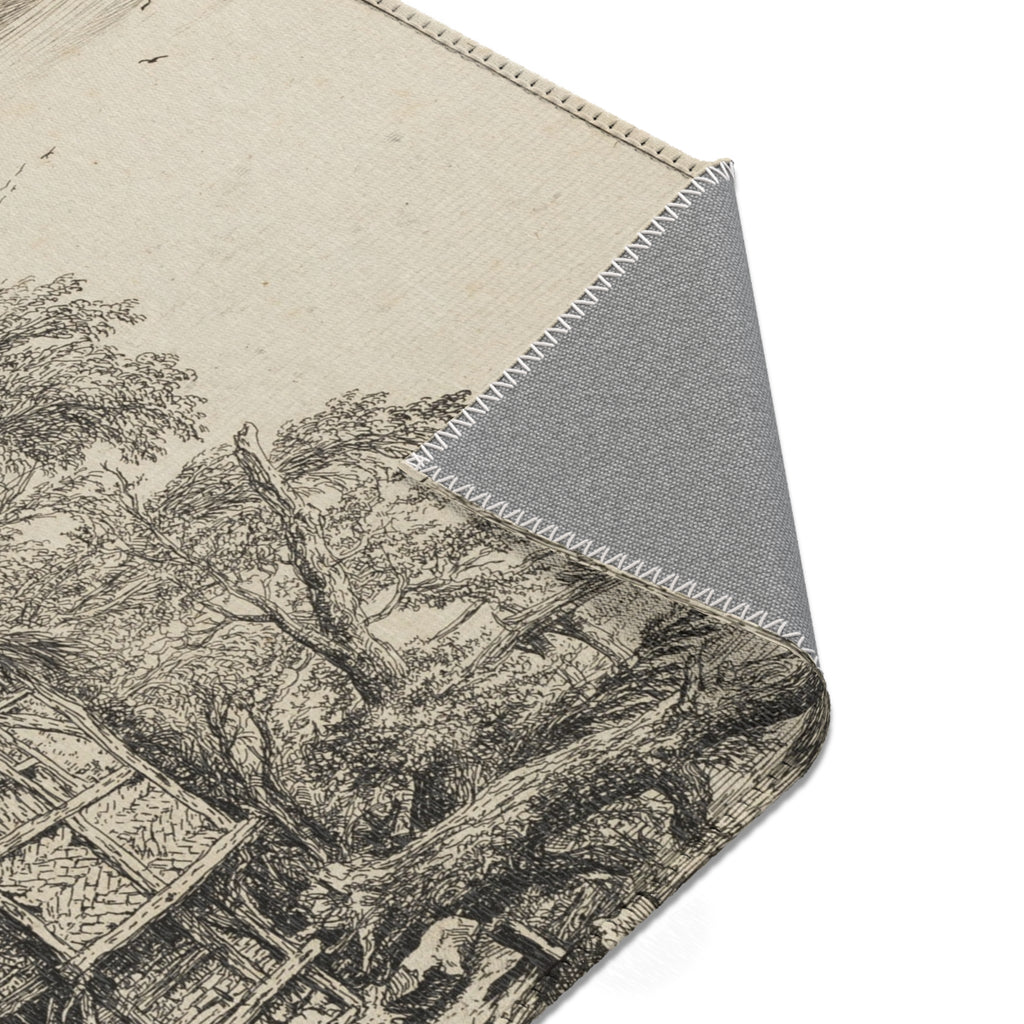 Jacob van Ruisdael - The Little Bridge | Area Rug