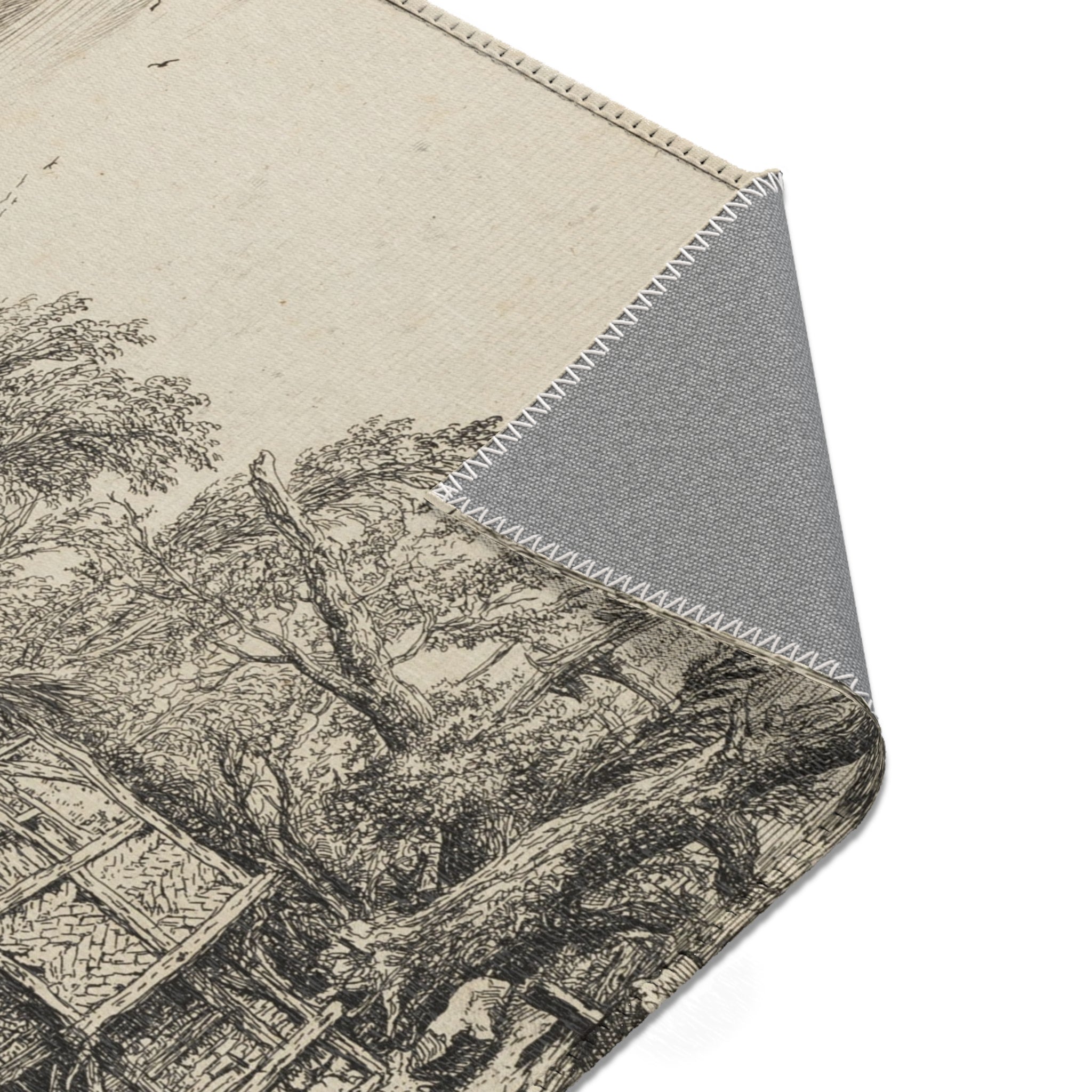 Jacob van Ruisdael - The Little Bridge | Area Rug
