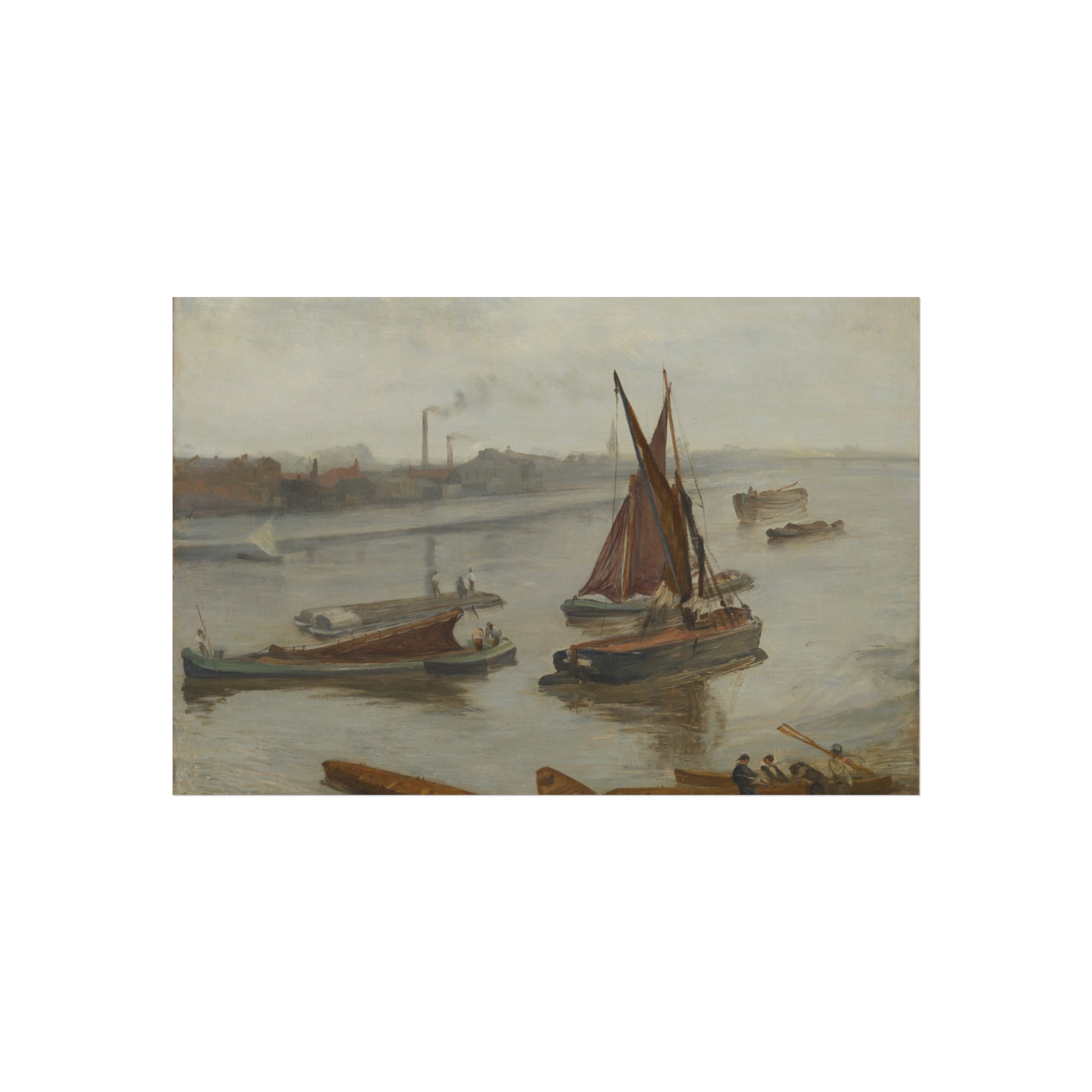 James McNeill Whistler - Grey and Silver: Old Battersea Reach | Fine Art Poster