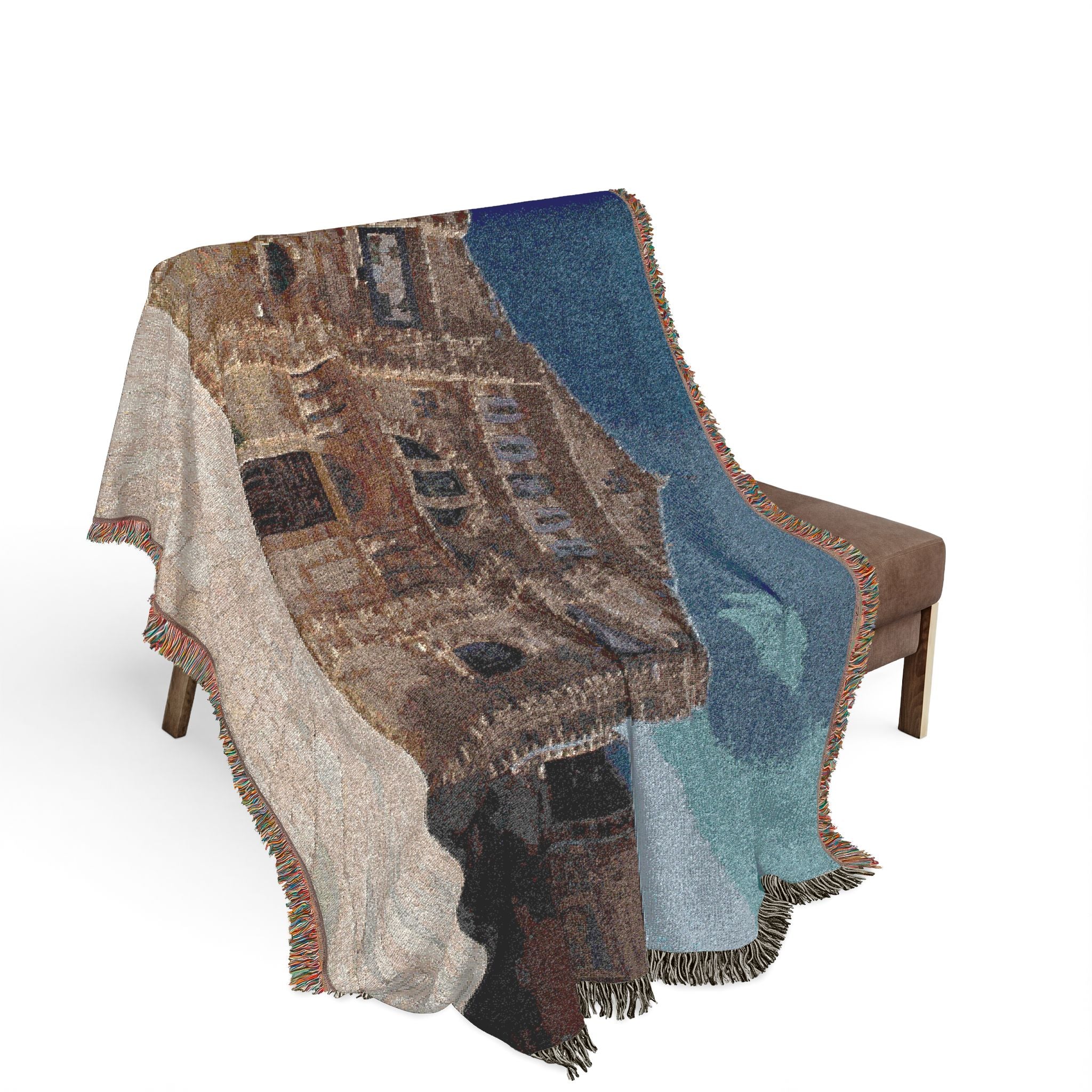 Shrine of the Beheading of Saint John the Baptist, Madaba, Jordan (دير اللاتين مادبا) | Woven Tapestry Blanket