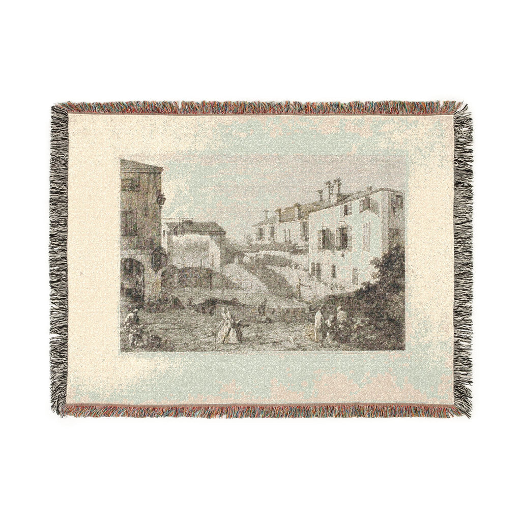 Canaletto - Le Porte Del Dolo, from Vedute | Woven Tapestry Blanket