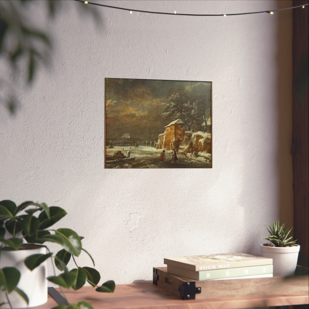 Hamburg, Kunsthalle, Jacob van Ruisdael, Winterlandschaft | Fine Art Poster
