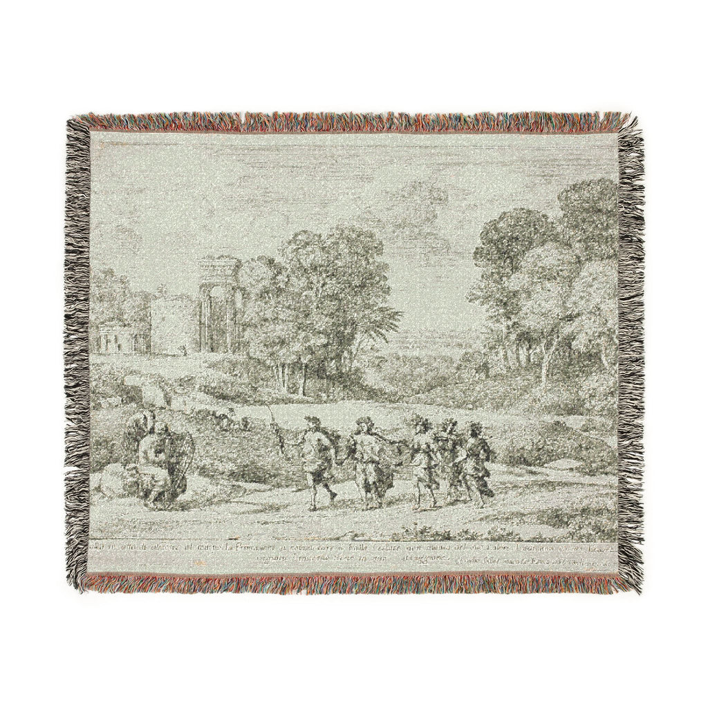 Claude Lorrain - Time, Apollo and the Seasons | Woven Tapestry Blanket