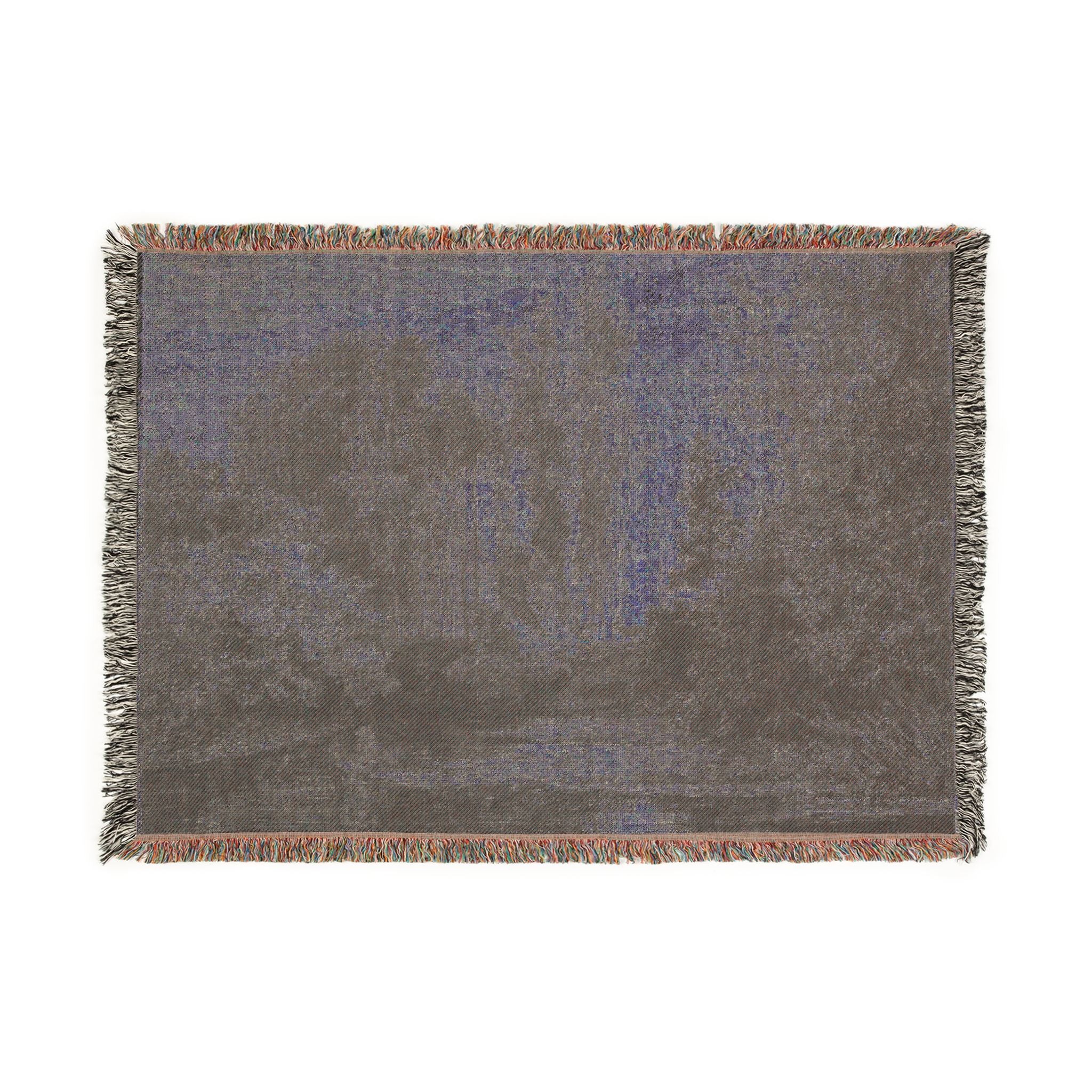 Charles François Daubigny - Stags at the Water's Edge | Woven Tapestry Blanket