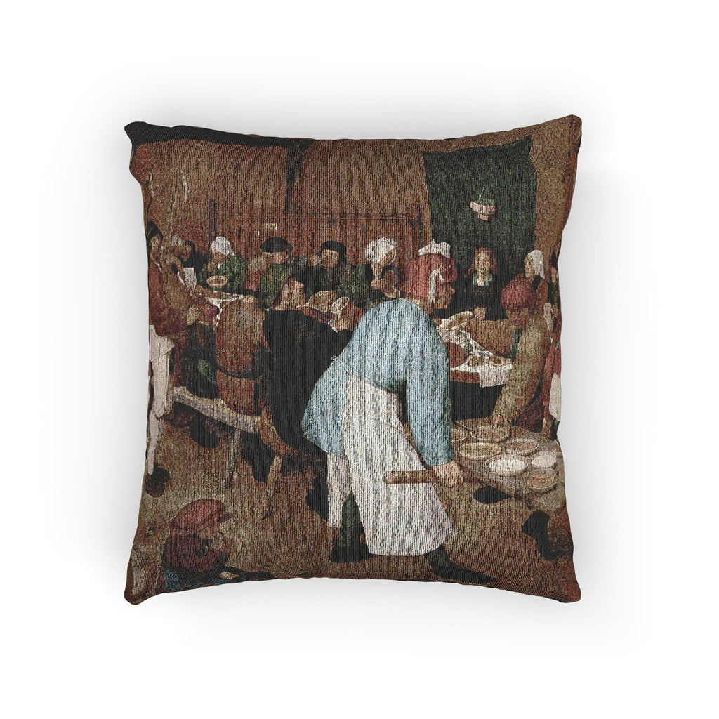 Pieter Bruegel the Elder - Peasant Wedding - Google Art Project 2 | Woven Pillow